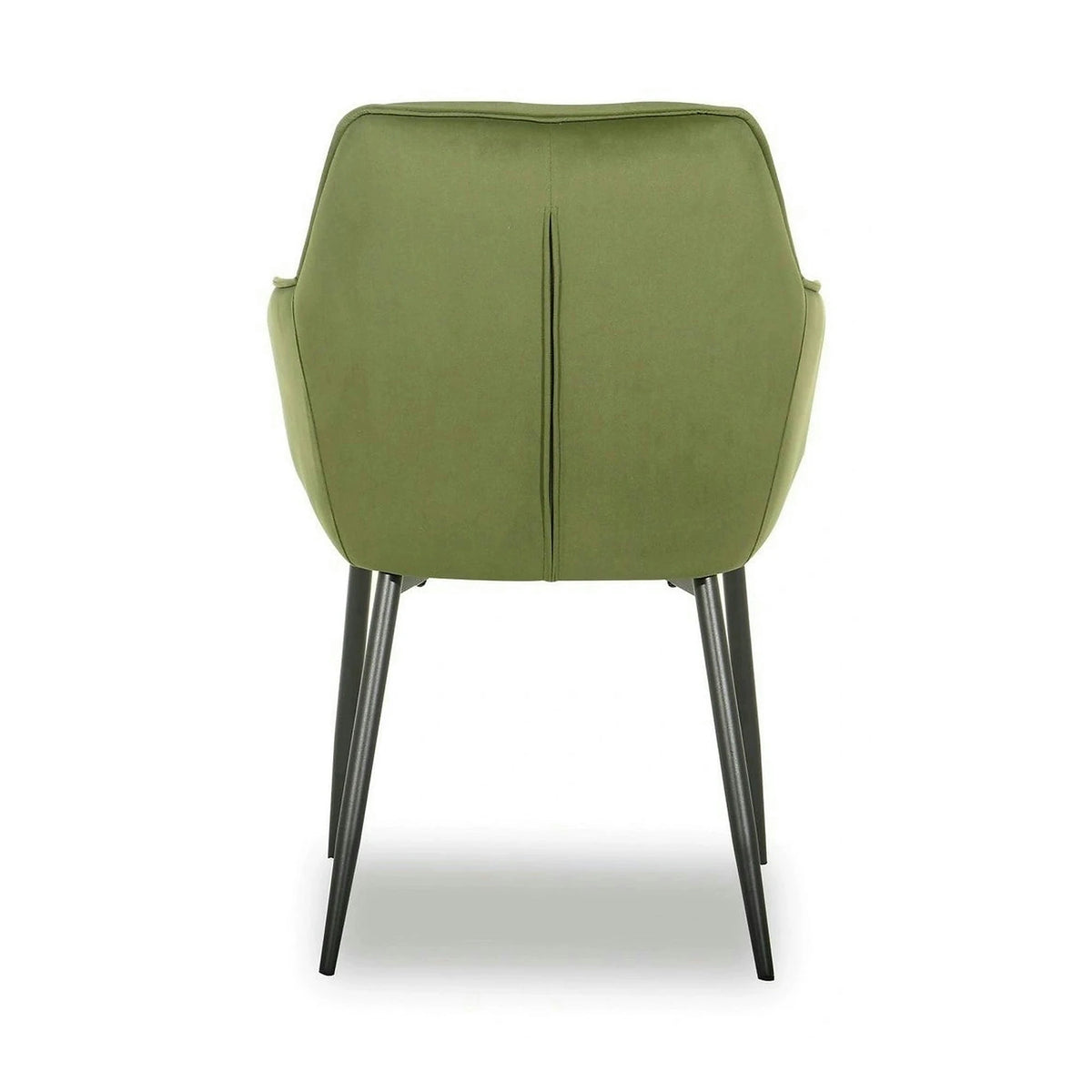 Scaun BEL NEW, verde/negru, stofa catifelata/metal, 58x63x86 cm