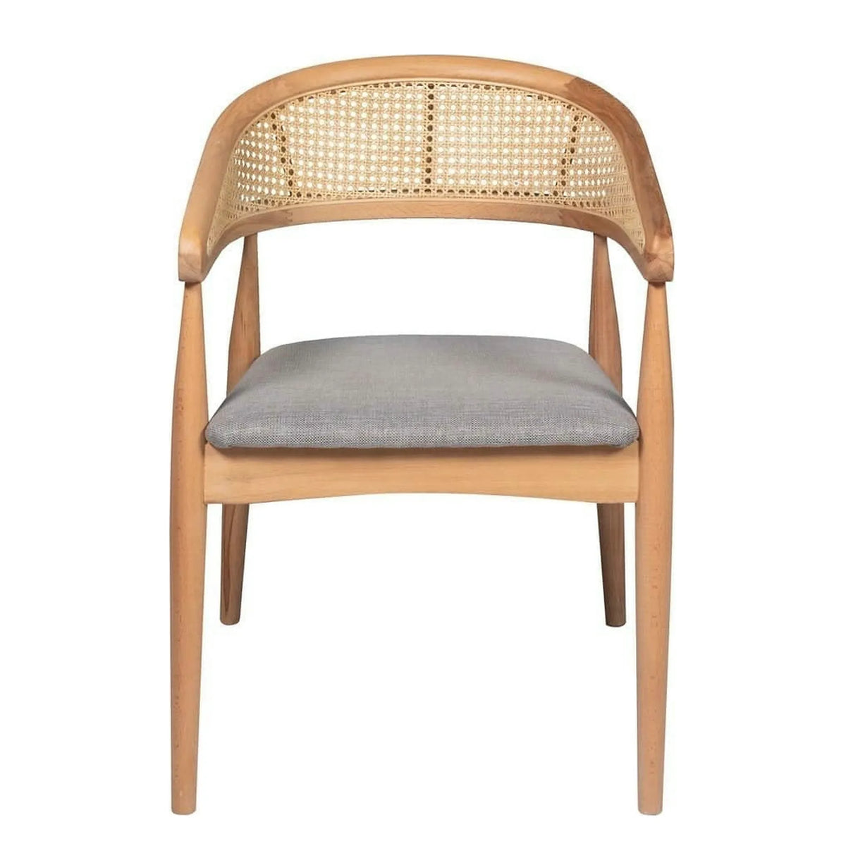 Scaun BELEN, gri/stejar, stofa clasica/lemn, 54x49x78 cm