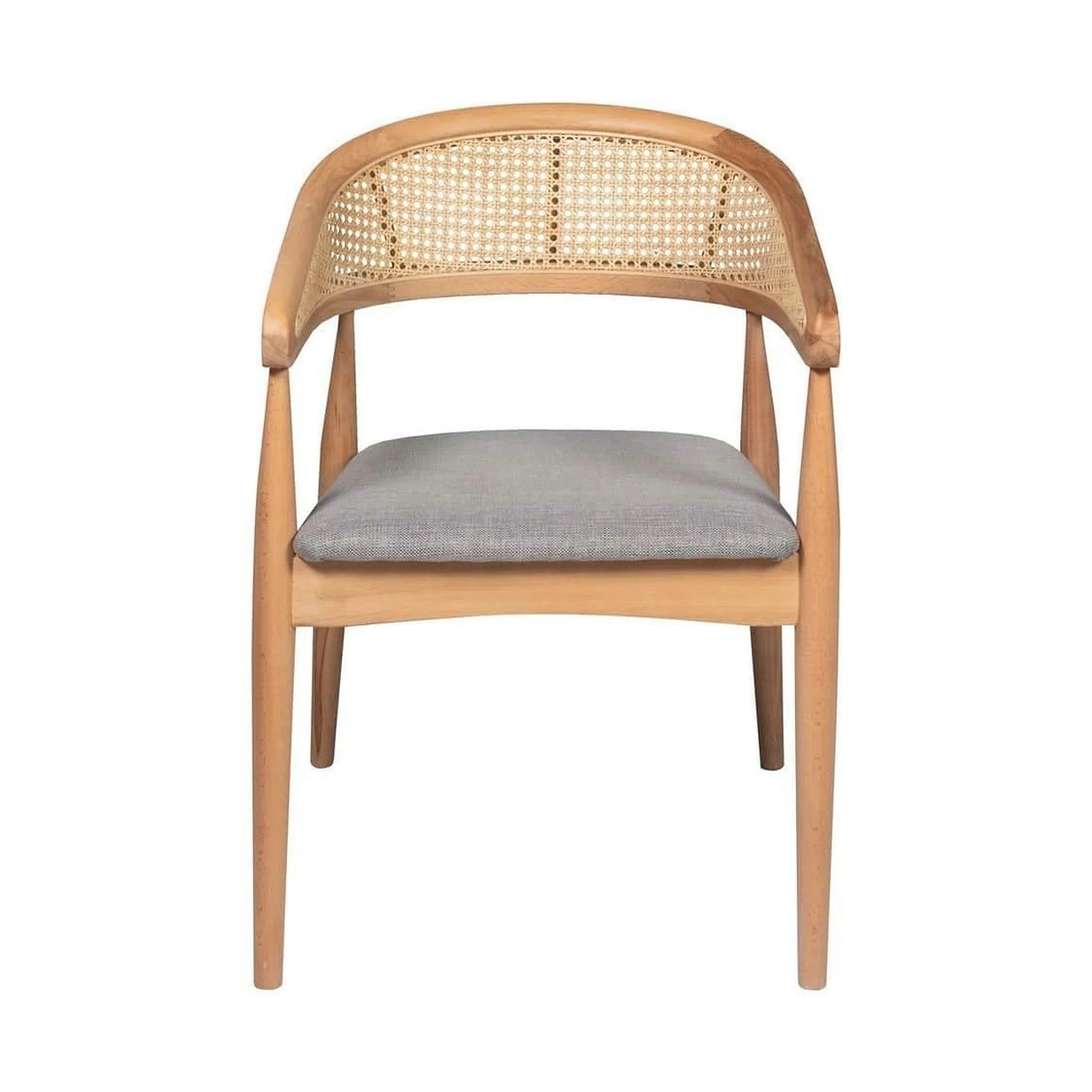 Scaun BELEN, gri/stejar, stofa clasica/lemn, 54x49x78 cm