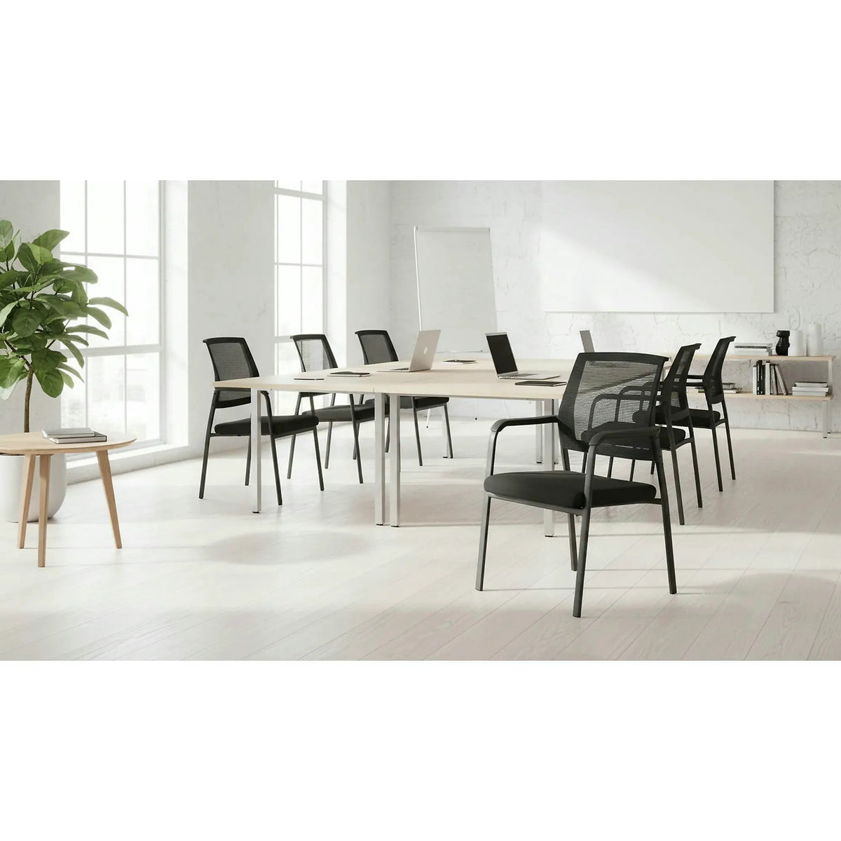 Scaun BERGEN, negru, stofa clasica/metal, 58x60x90 cm