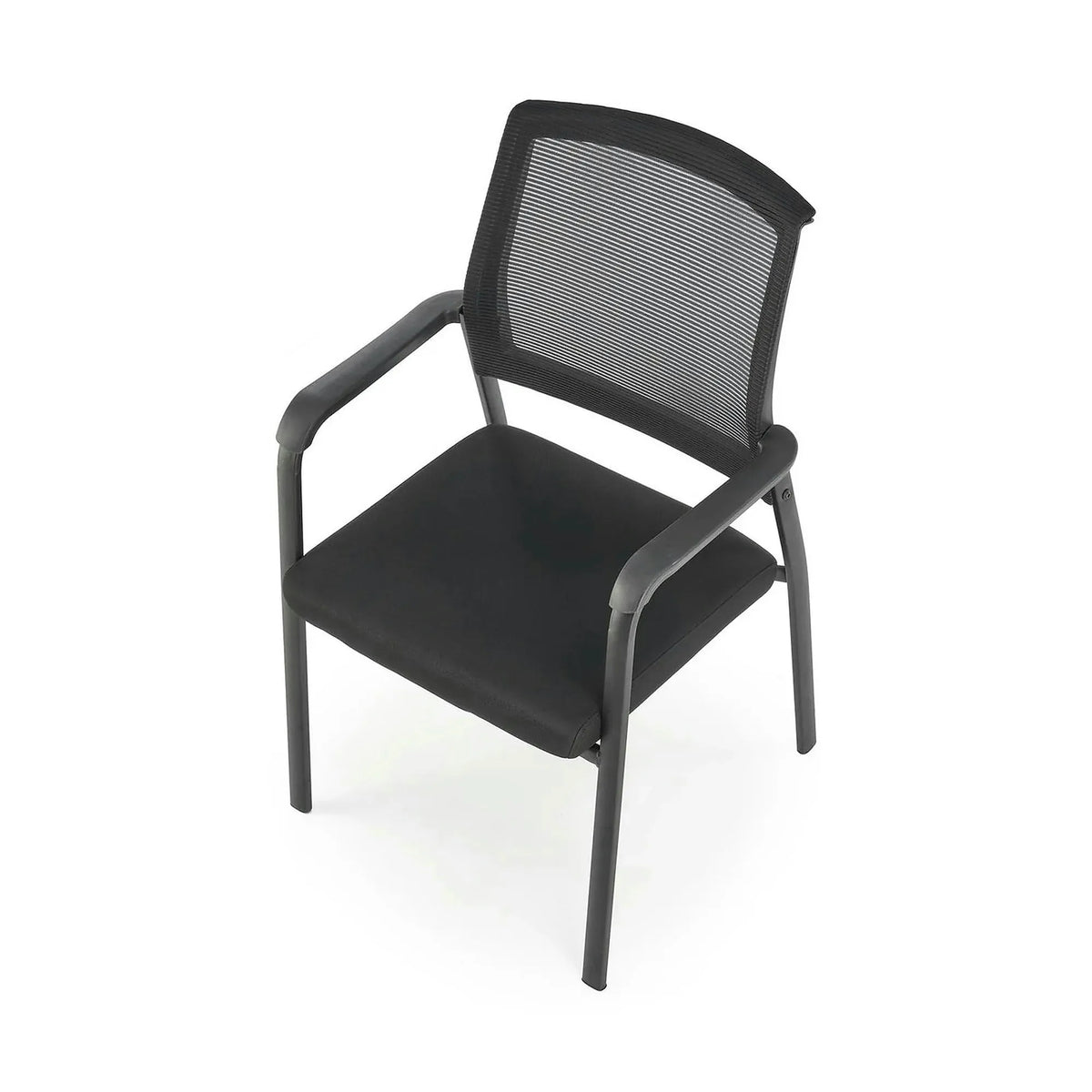 Scaun BERGEN, negru, stofa clasica/metal, 58x60x90 cm