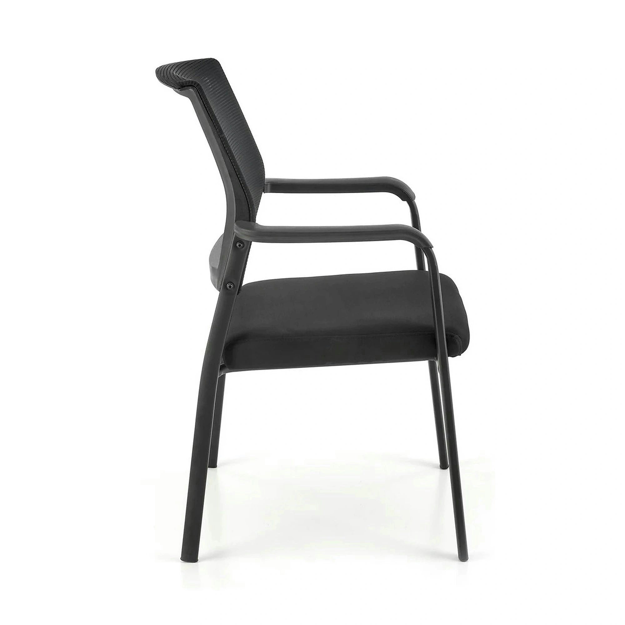Scaun BERGEN, negru, stofa clasica/metal, 58x60x90 cm