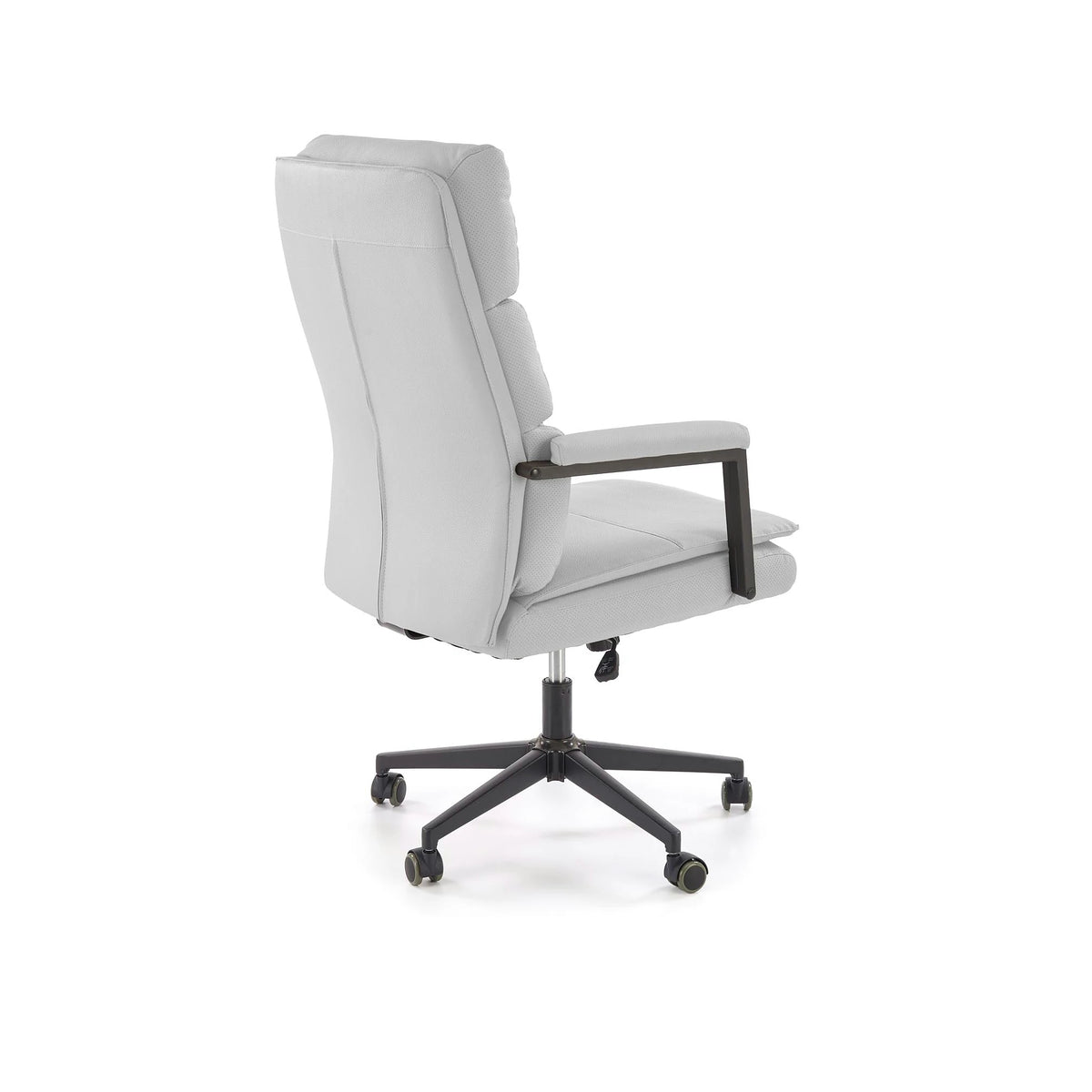 Scaun birou ADRIANO 2, gri deschis/negru, piele ecologica, 65x70x104/110 cm
