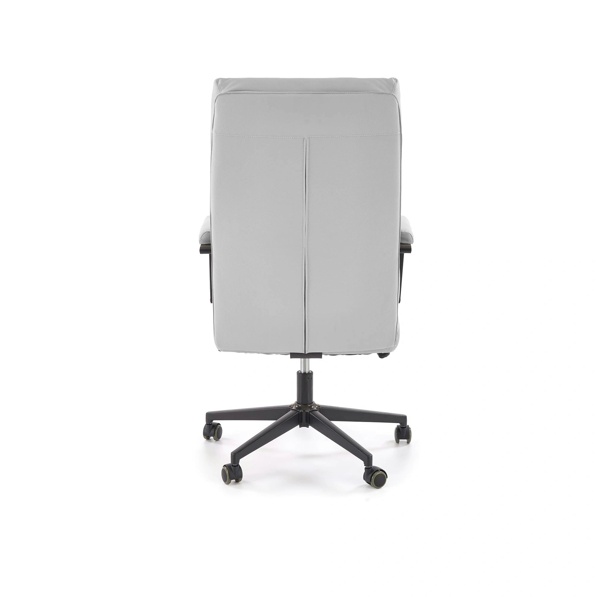 Scaun birou ADRIANO 2, gri deschis/negru, piele ecologica, 65x70x104/110 cm