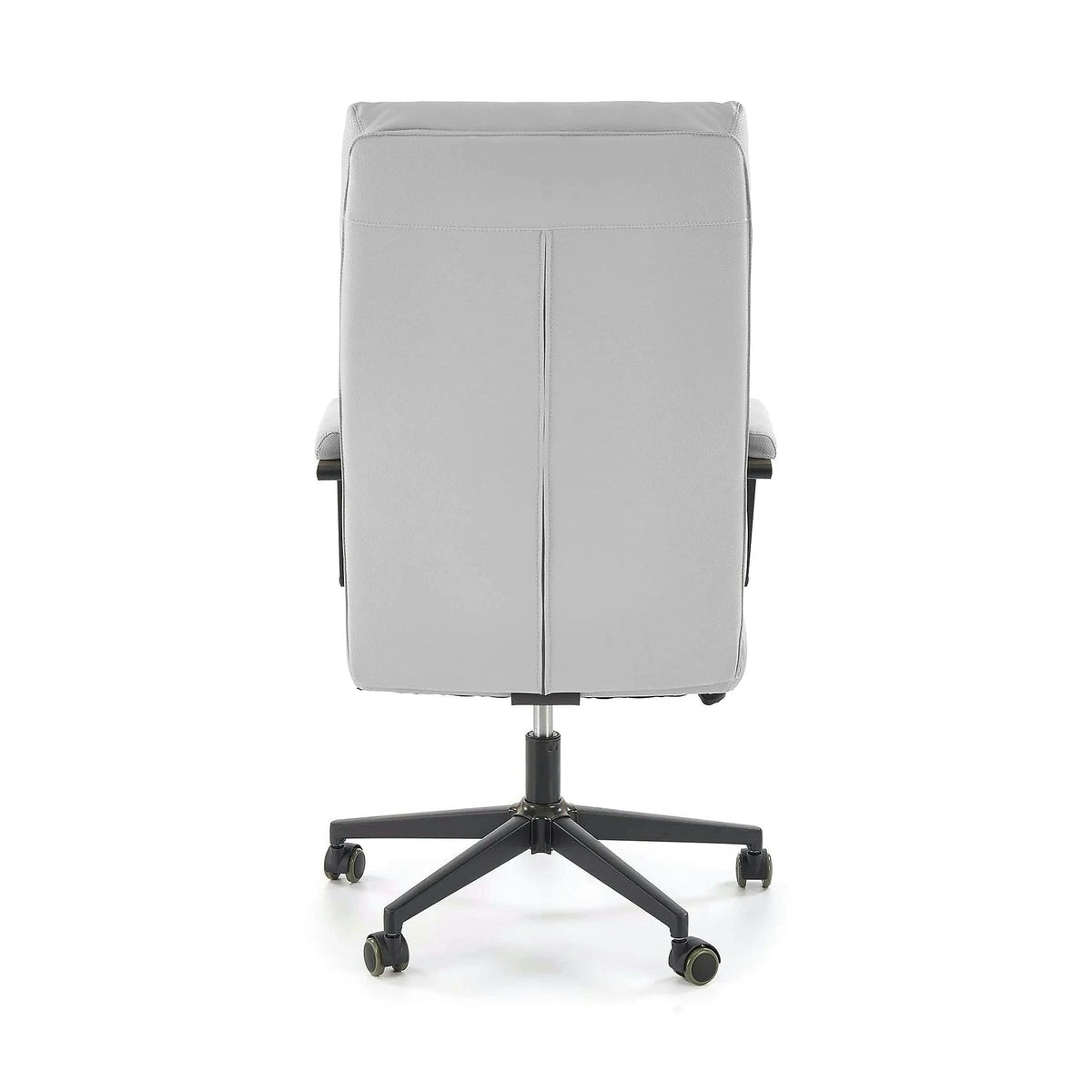 Scaun birou ADRIANO 2, gri deschis/negru, piele ecologica, 65x70x104/110 cm