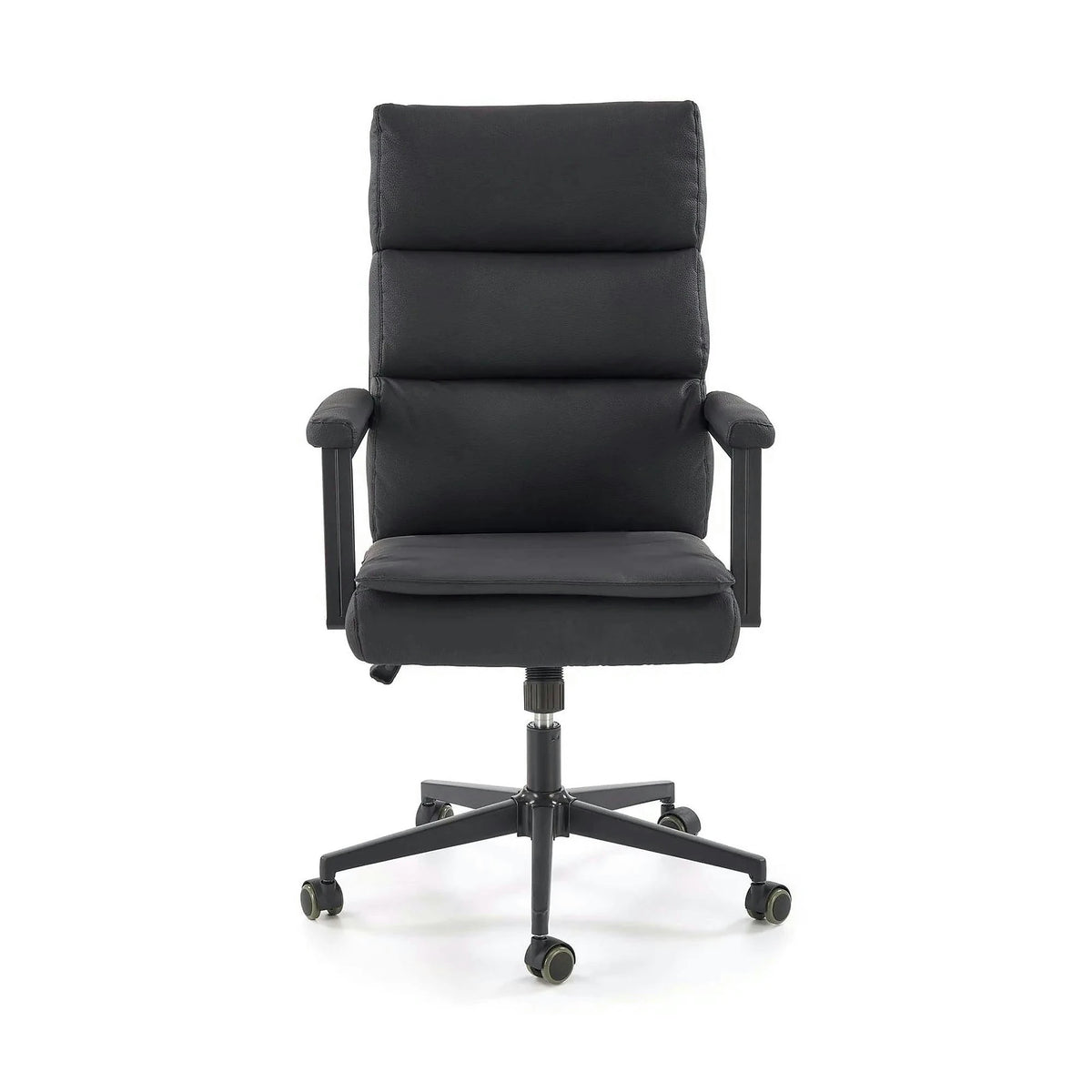 Scaun birou ADRIANO 2, negru, piele ecologica, 65x70x104-110 cm