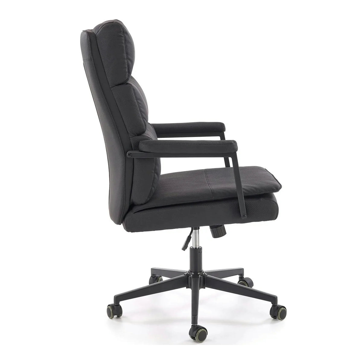 Scaun birou ADRIANO 2, negru, piele ecologica, 65x70x104-110 cm