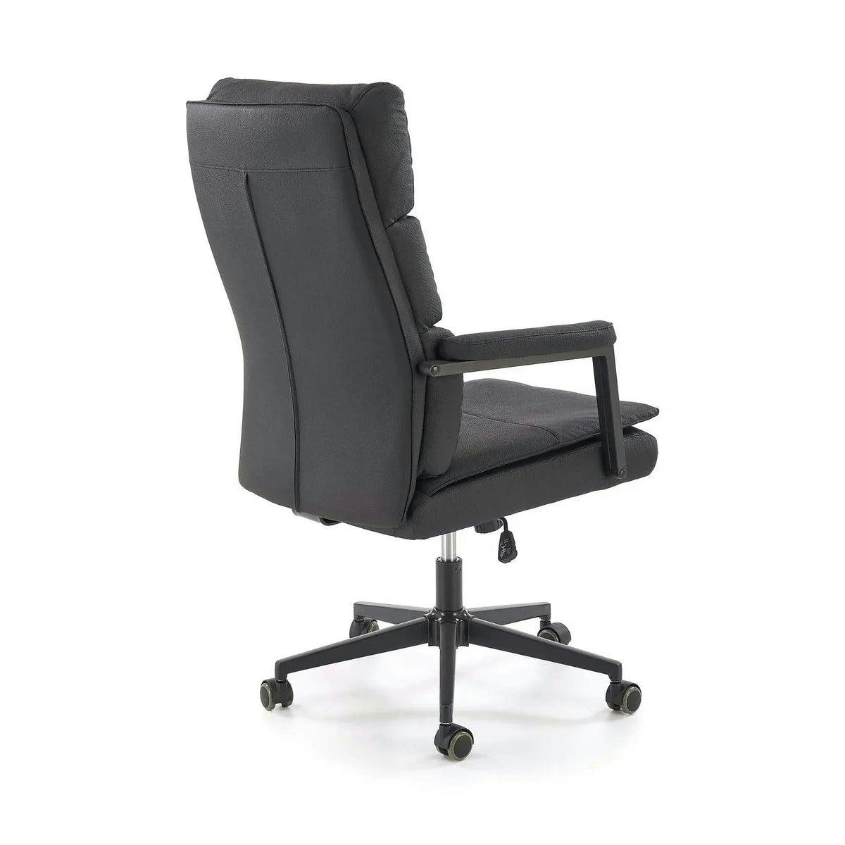 Scaun birou ADRIANO 2, negru, piele ecologica, 65x70x104-110 cm
