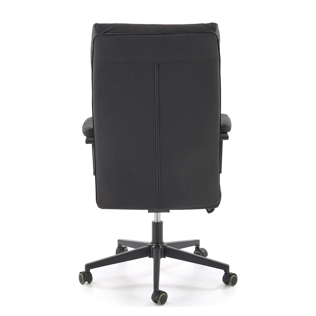 Scaun birou ADRIANO 2, negru, piele ecologica, 65x70x104-110 cm