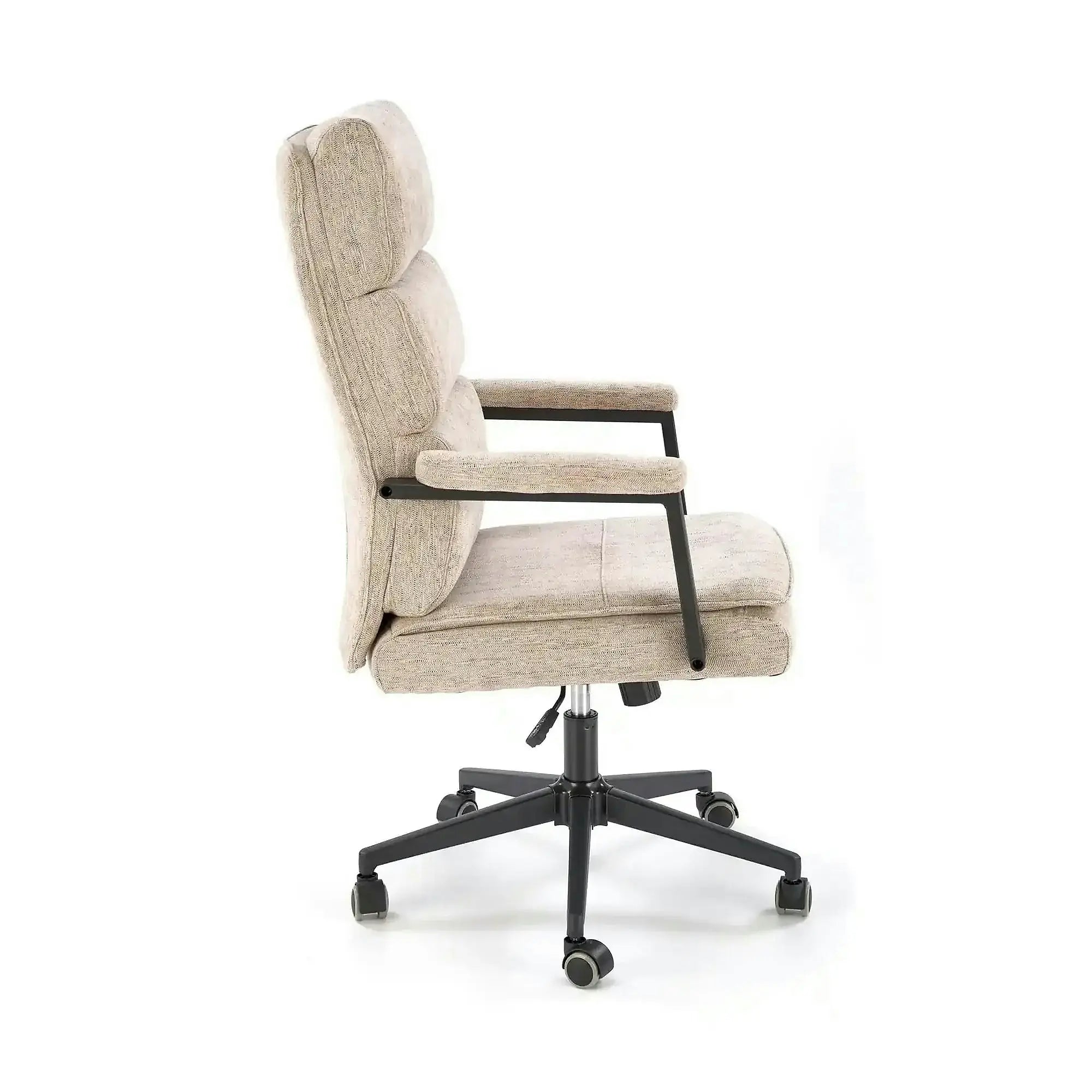 Scaun birou ADRIANO, bej, stofa clasica - Odin 28, 65x70x104/110 cm