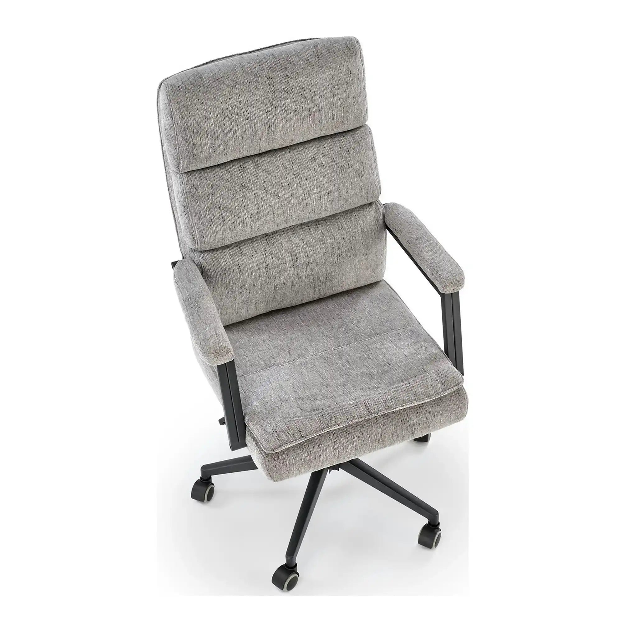Scaun birou ADRIANO, gri - Odin 11, stofa clasica/metal, 65x70x104/110 cm