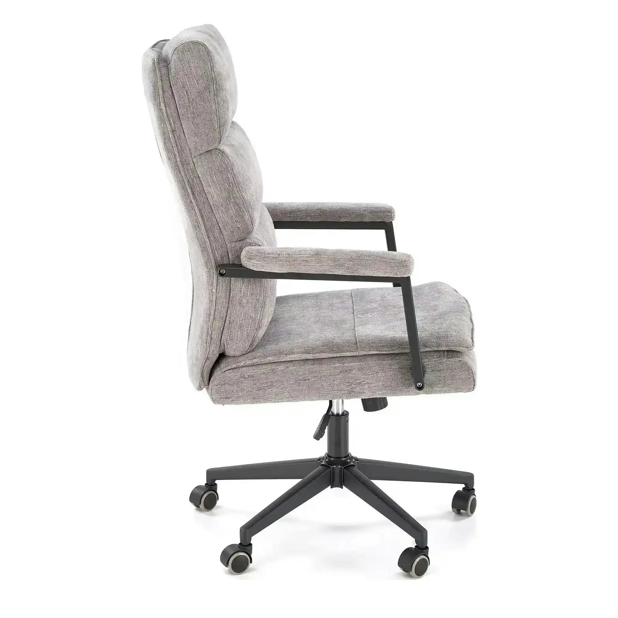 Scaun birou ADRIANO, gri - Odin 11, stofa clasica/metal, 65x70x104/110 cm
