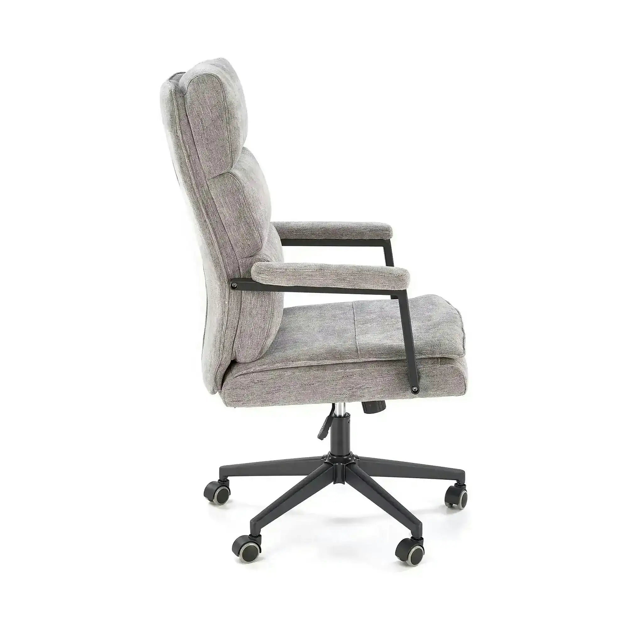 Scaun birou ADRIANO, gri - Odin 11, stofa clasica/metal, 65x70x104/110 cm