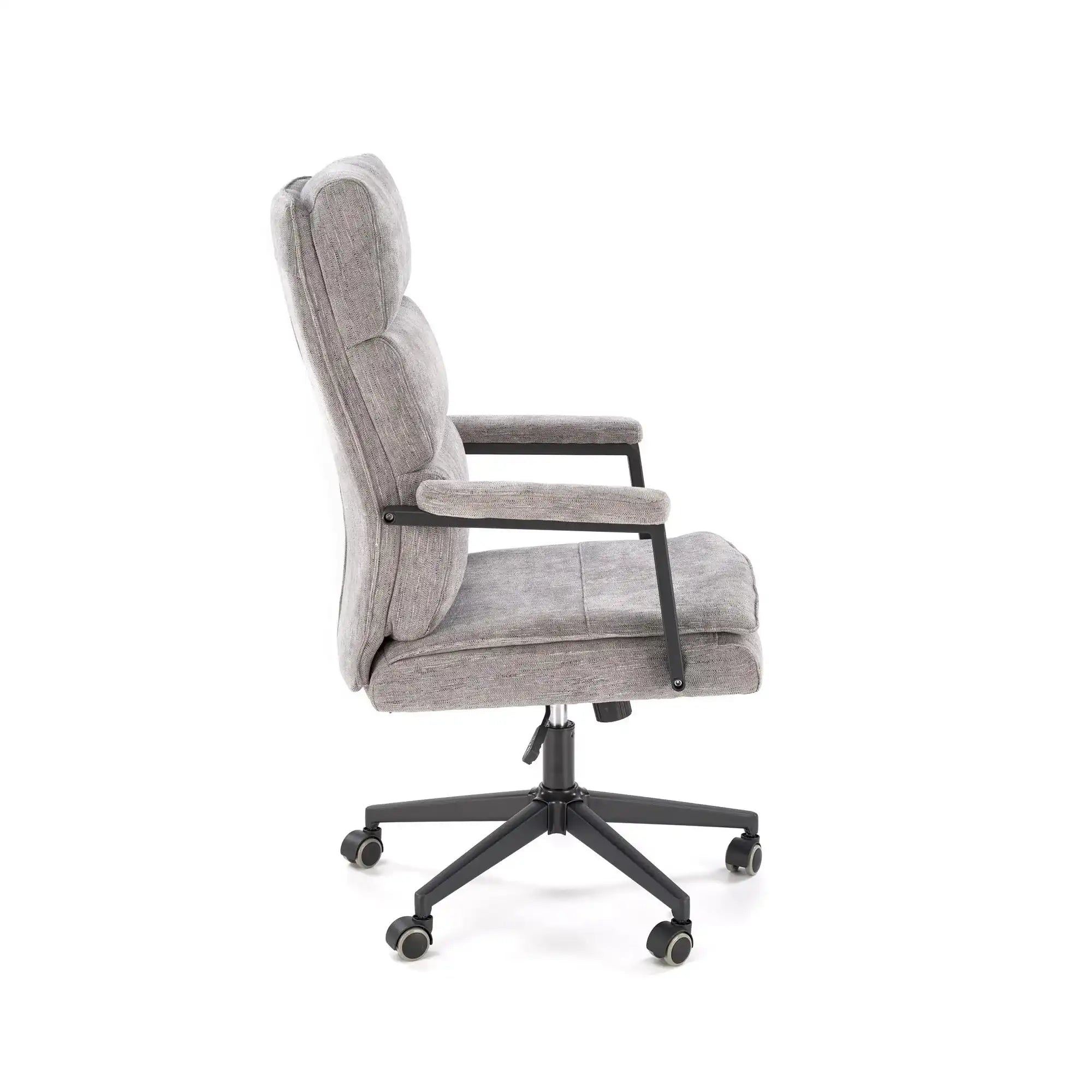 Scaun birou ADRIANO, gri - Odin 11, stofa clasica/metal, 65x70x104/110 cm