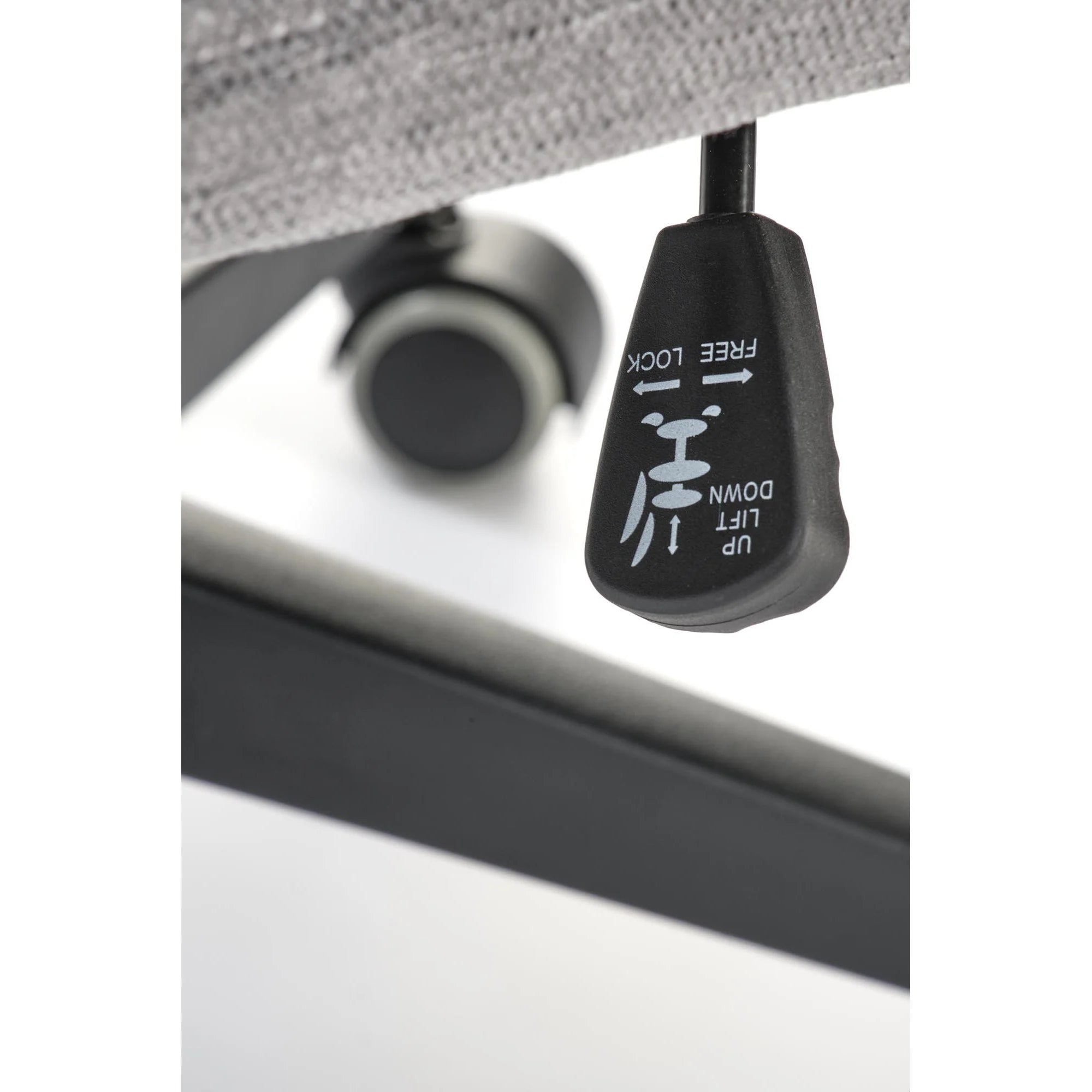 Scaun birou ADRIANO, gri - Odin 11, stofa clasica/metal, 65x70x104/110 cm