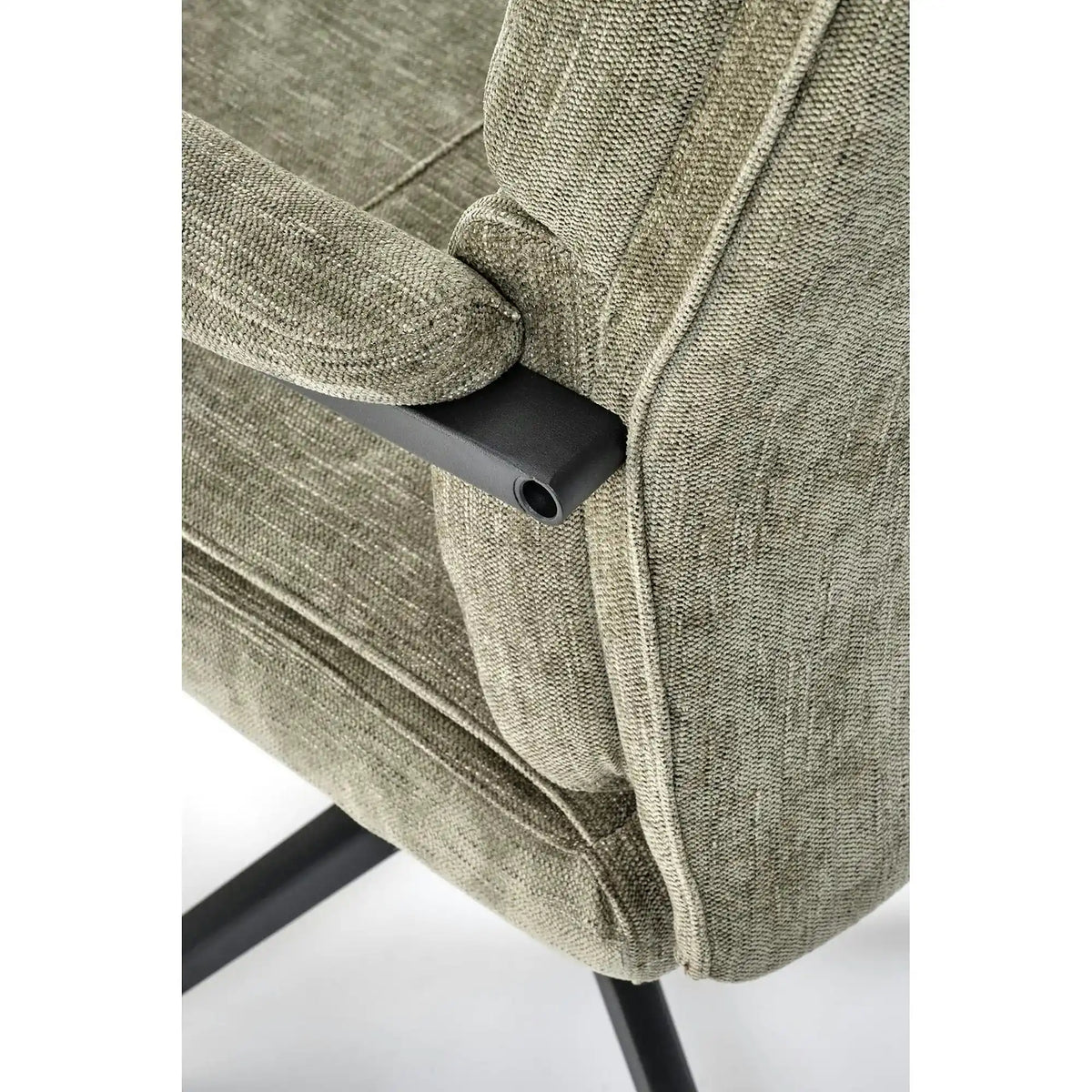 Scaun birou ADRIANO, verde olive, stofa clasica - Odin 77, 65x70x104/110 cm