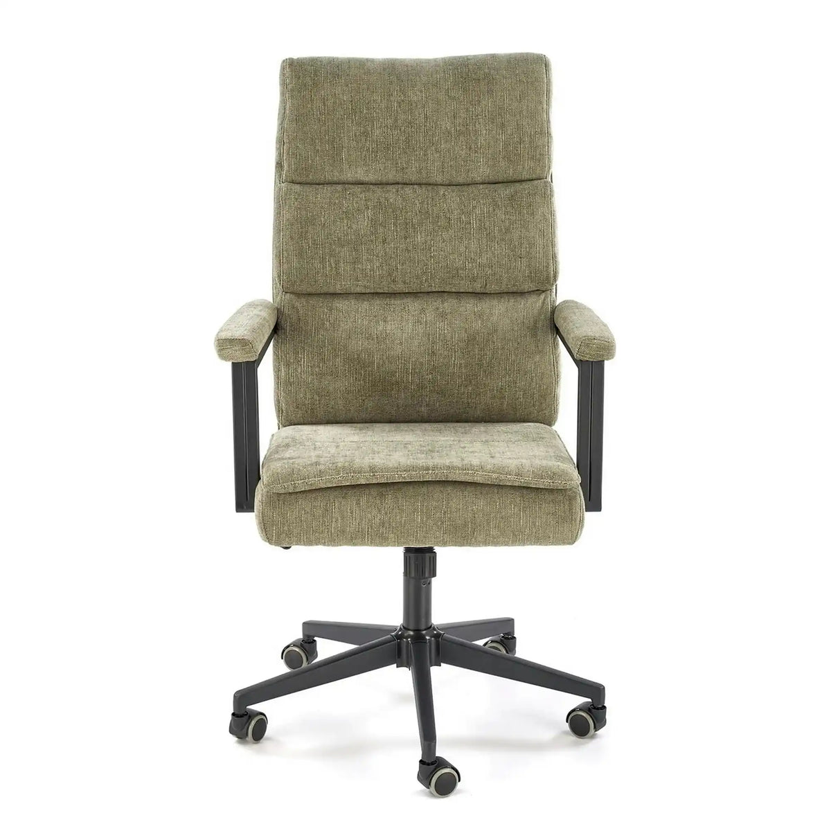 Scaun birou ADRIANO, verde olive, stofa clasica - Odin 77, 65x70x104/110 cm