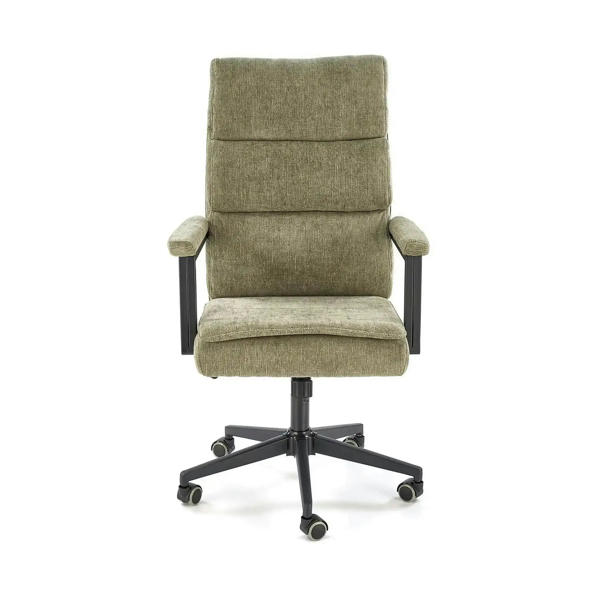 Scaun birou ADRIANO, verde olive, stofa clasica - Odin 77, 65x70x104/110 cm