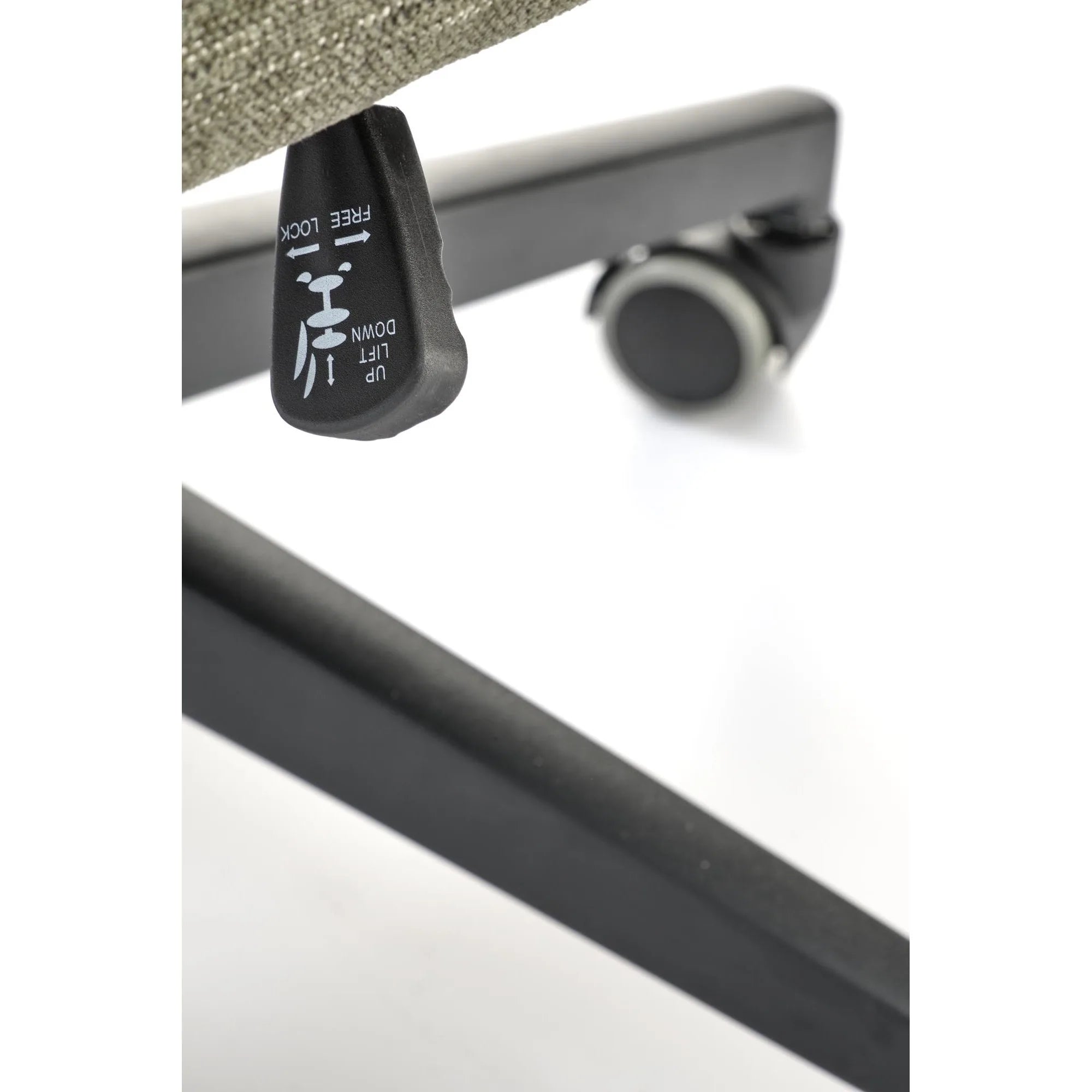 Scaun birou ADRIANO, verde olive, stofa clasica - Odin 77, 65x70x104/110 cm