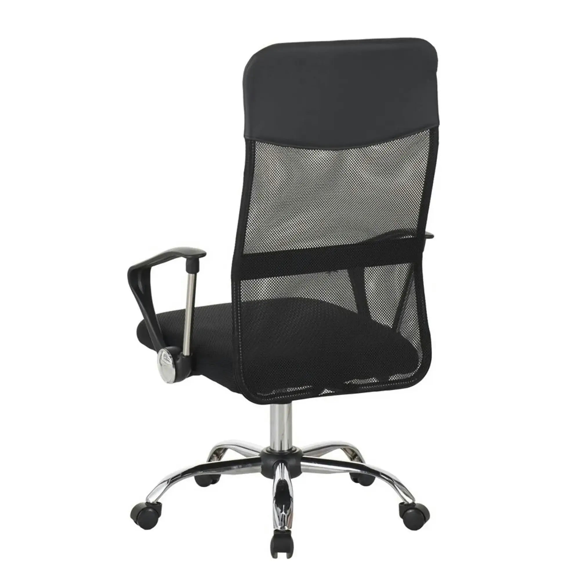 Scaun birou ALEX, negru, stofa/plasa, 60x61x107/117 cm