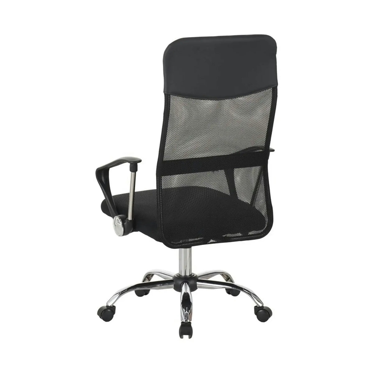 Scaun birou ALEX, negru, stofa/plasa, 60x61x107/117 cm