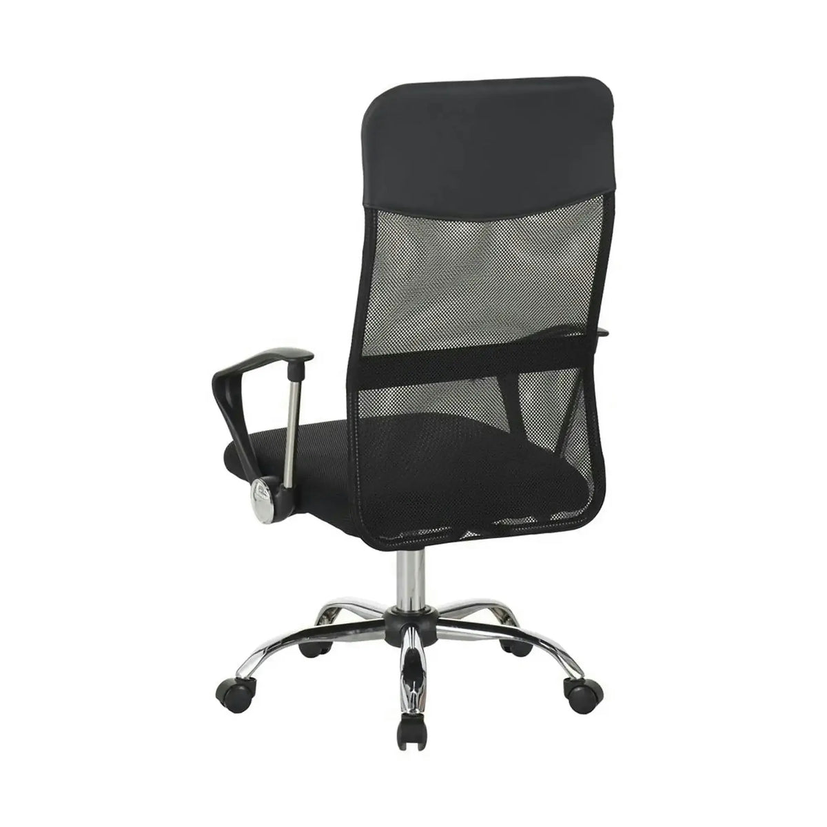 Scaun birou ALEX, negru, stofa/plasa, 60x61x107/117 cm