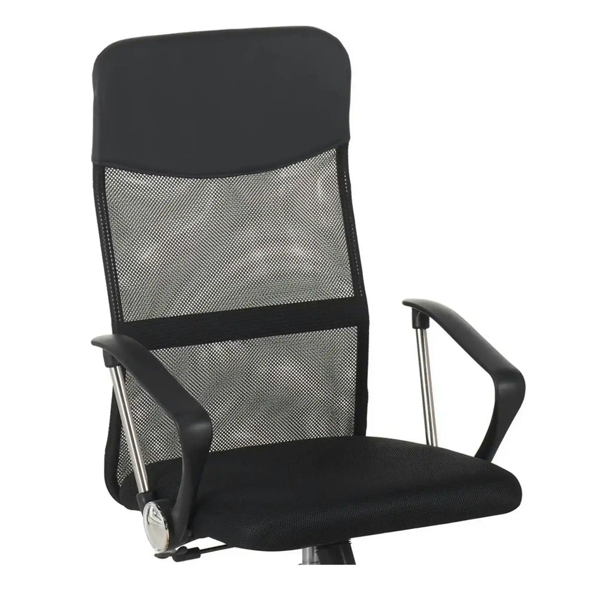 Scaun birou ALEX, negru, stofa/plasa, 60x61x107/117 cm