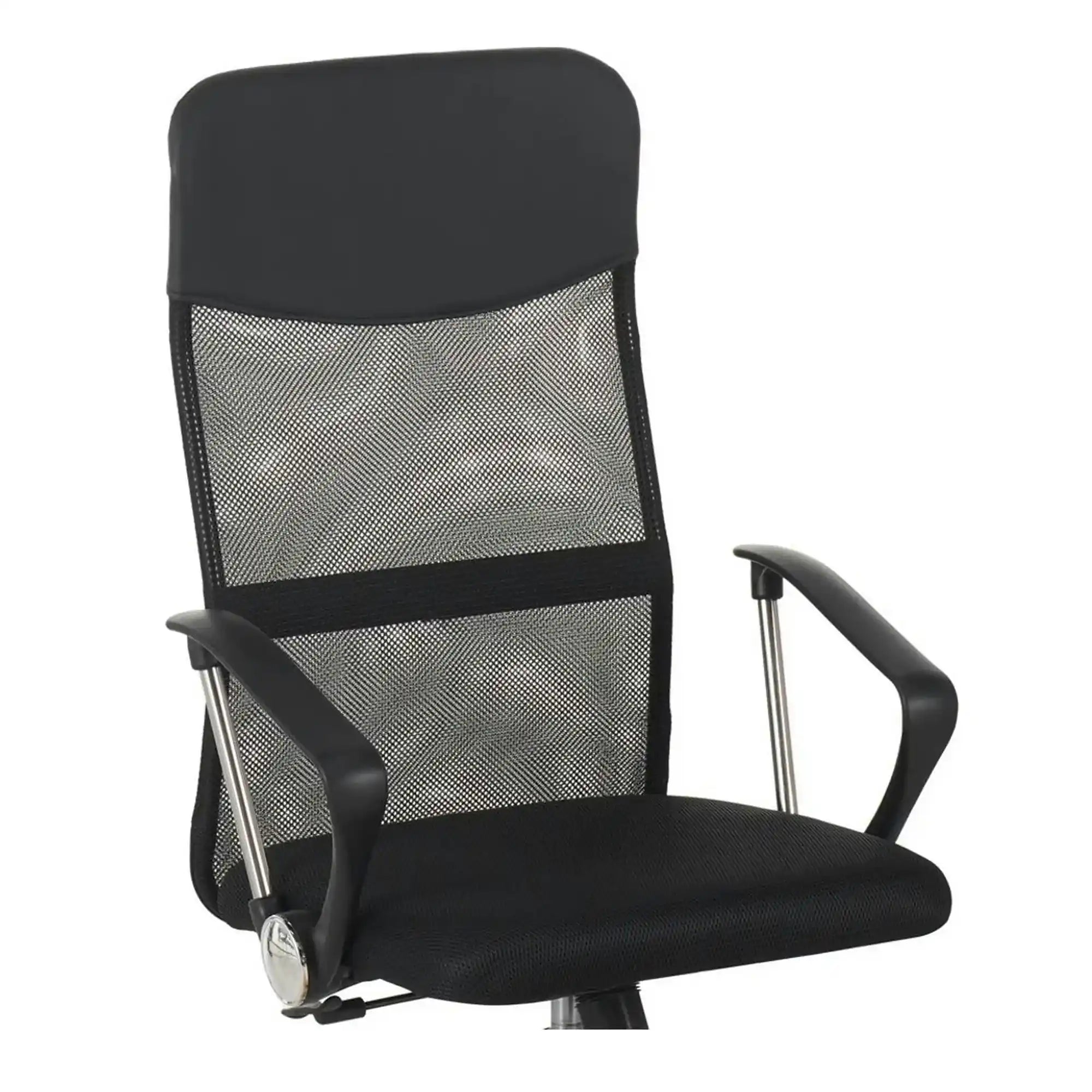 Scaun birou ALEX, negru, stofa/plasa, 60x61x107/117 cm