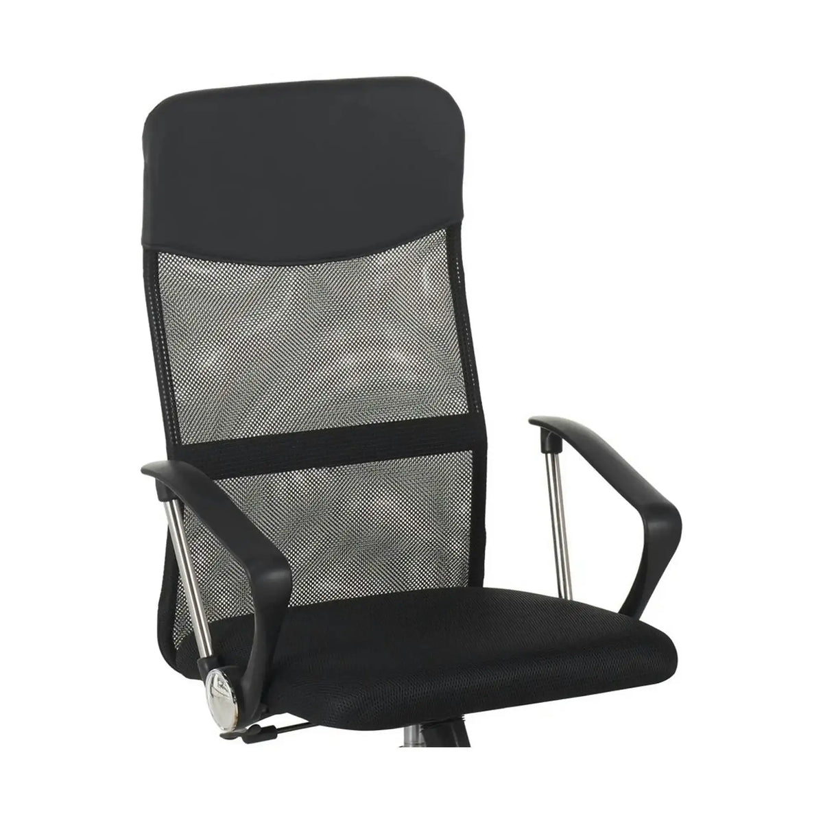 Scaun birou ALEX, negru, stofa/plasa, 60x61x107/117 cm