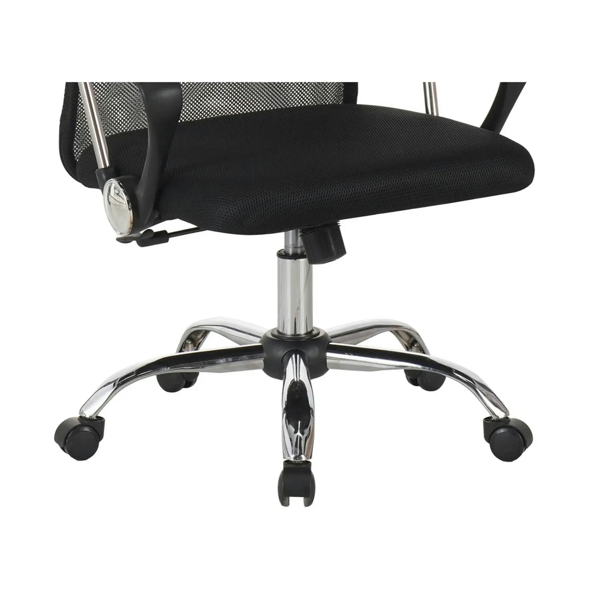 Scaun birou ALEX, negru, stofa/plasa, 60x61x107/117 cm