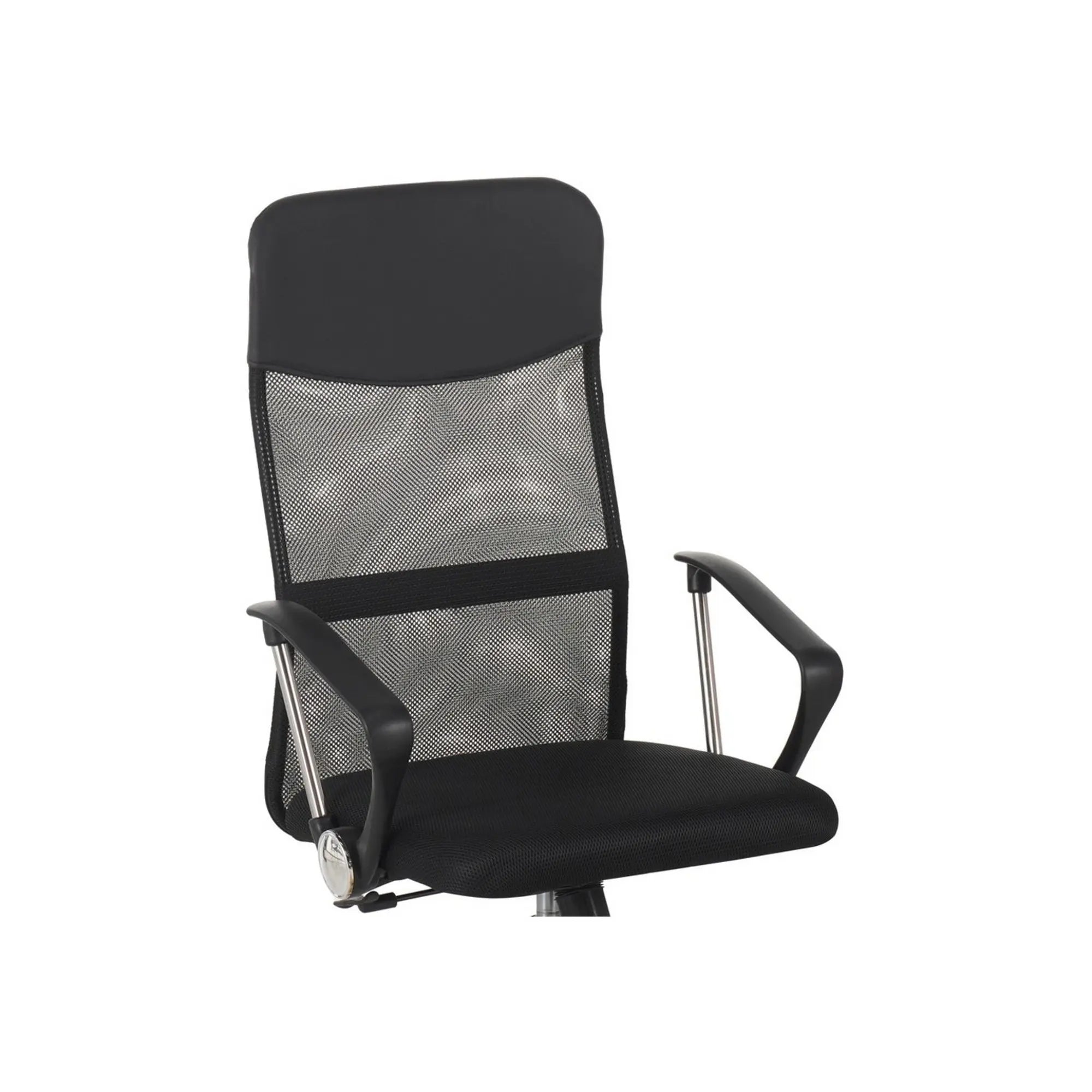 Scaun birou ALEX, negru, stofa/plasa, 60x61x107/117 cm