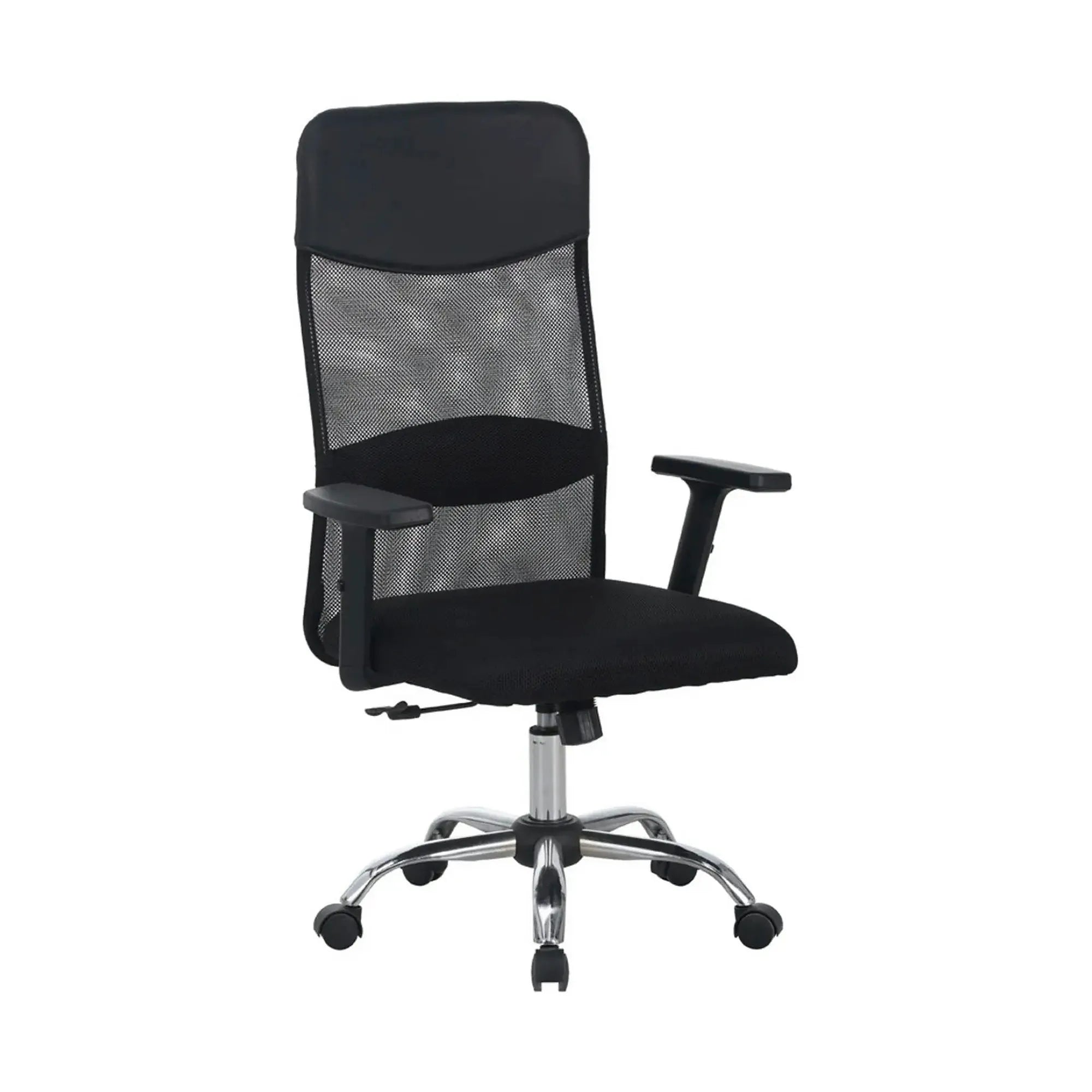 Scaun birou ALEX, negru, stofa/plasa, 68x61x108/118 cm
