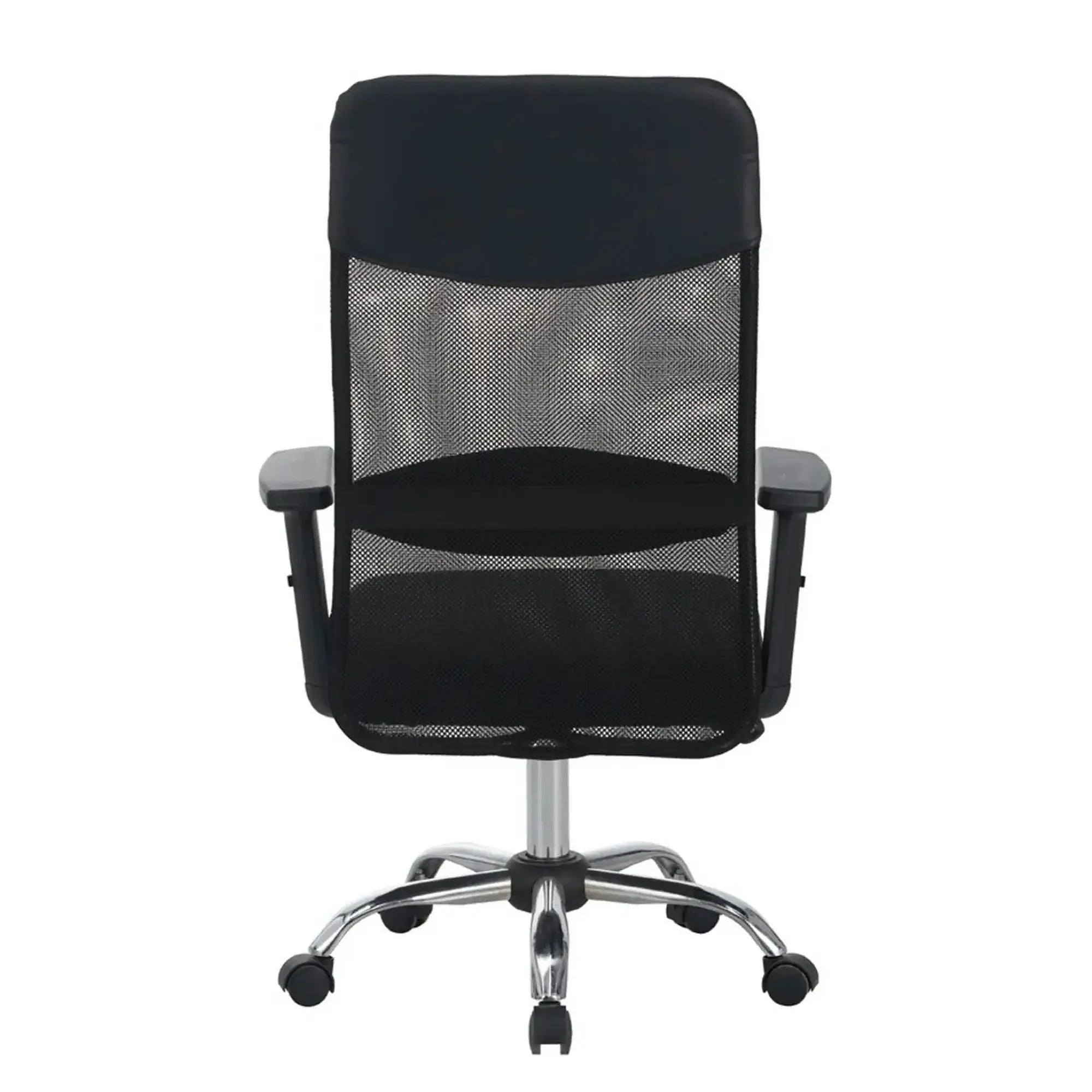 Scaun birou ALEX, negru, stofa/plasa, 68x61x108/118 cm