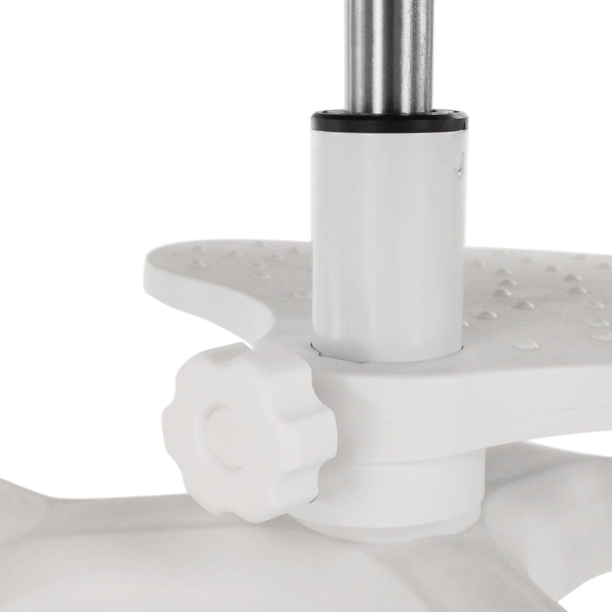 Scaun birou ANAIS, roz/alb, plastic/plasa, 58x55x83/102 cm