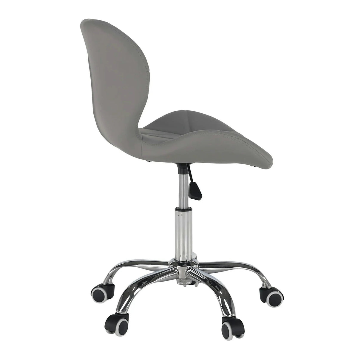 Scaun birou ARGUS NEW, gri/crom, piele ecologica/metal, 47x56x73/84 cm