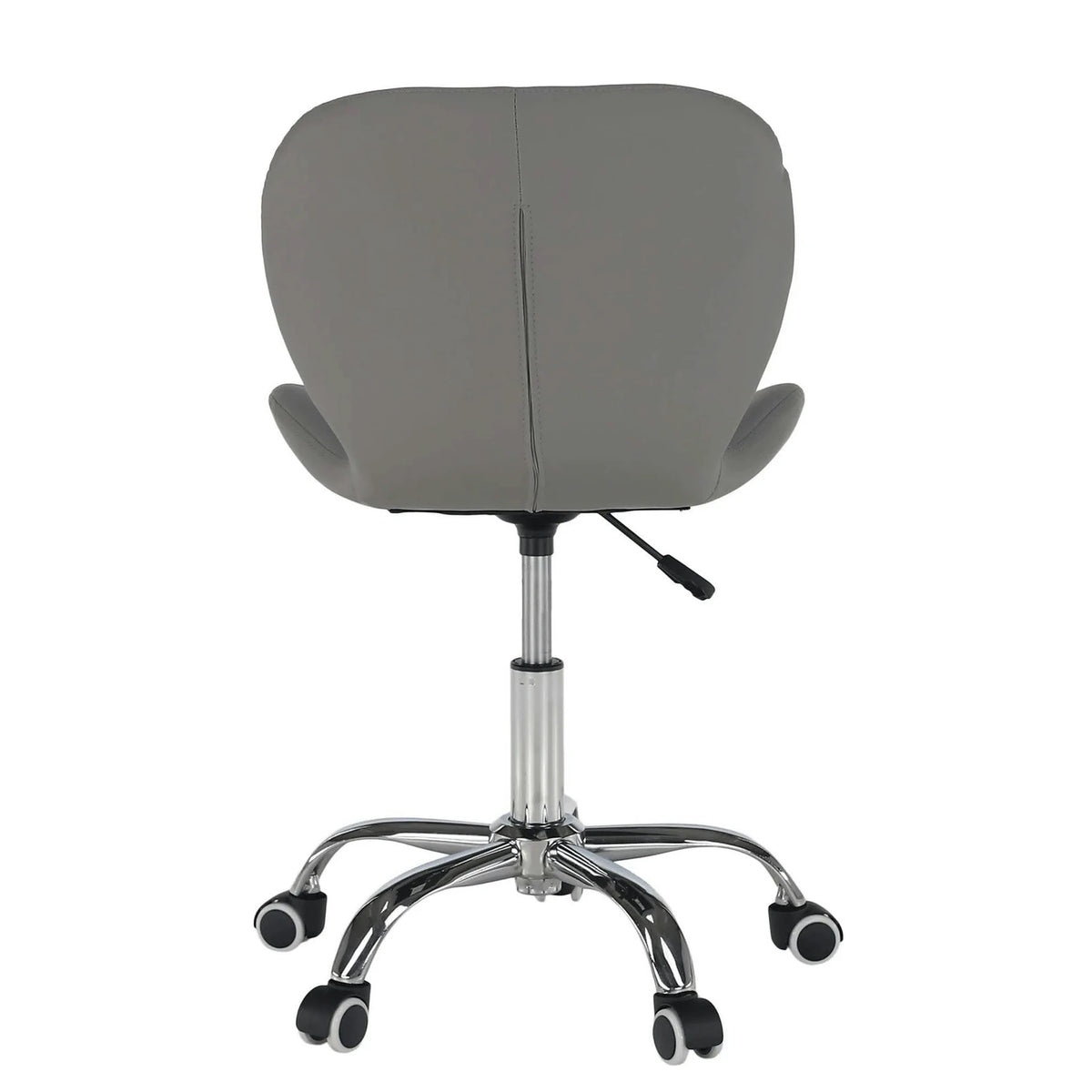 Scaun birou ARGUS NEW, gri/crom, piele ecologica/metal, 47x56x73/84 cm