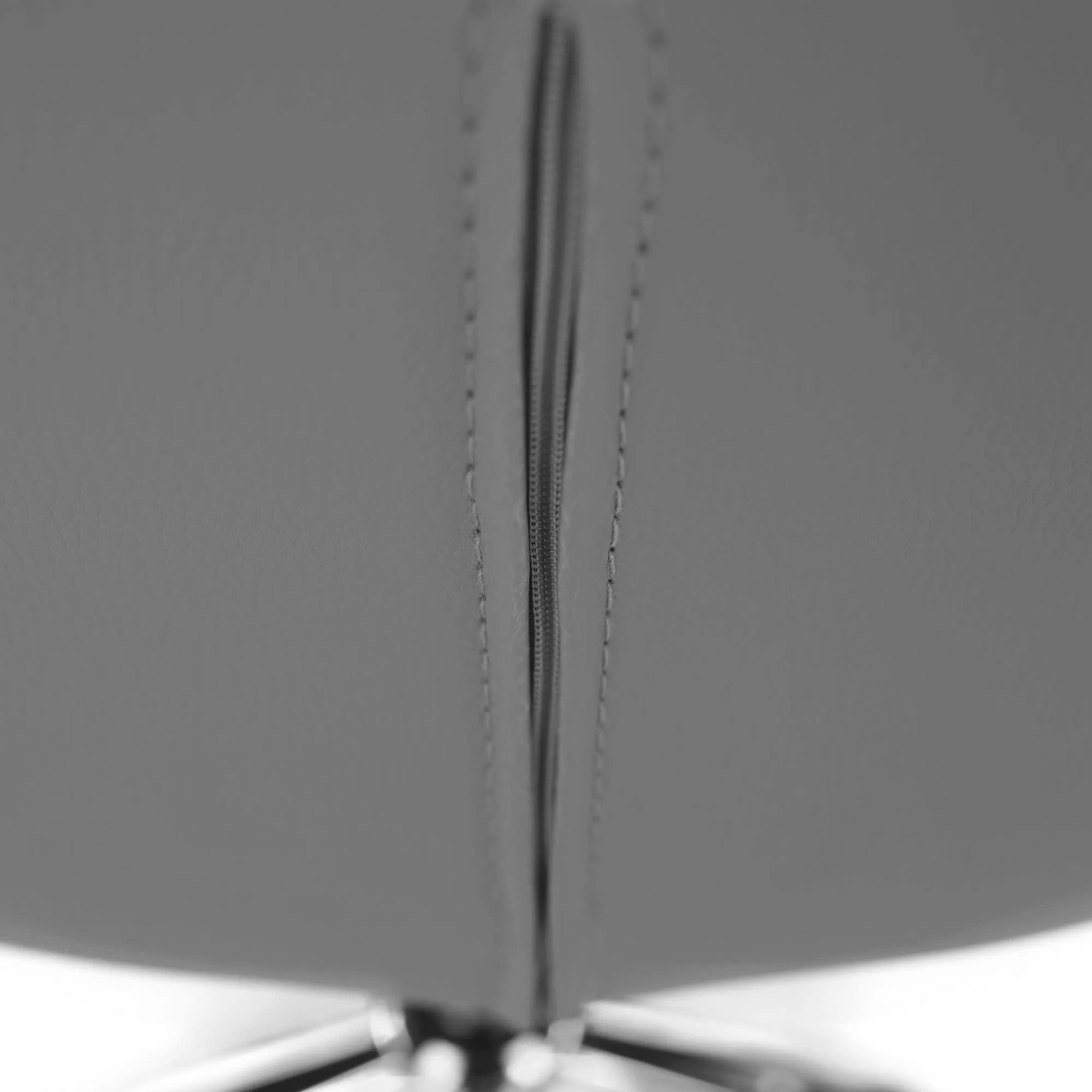 Scaun birou ARGUS NEW, gri/crom, piele ecologica/metal, 47x56x73/84 cm