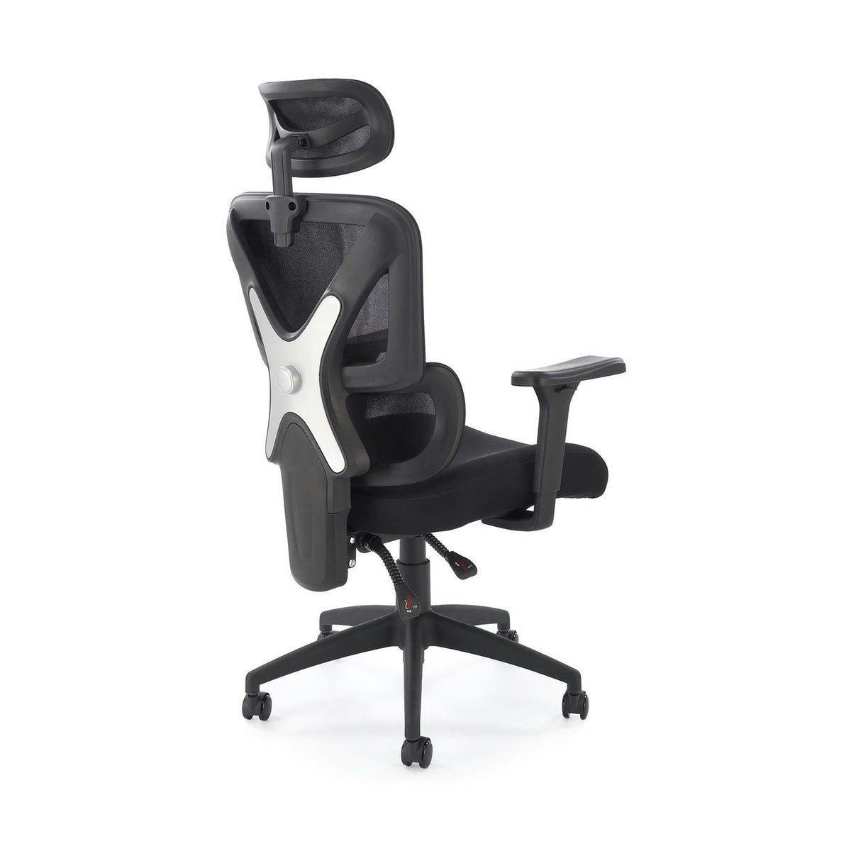 Scaun birou ASTRAL, negru, stofa clasica/plasa, 66x71x123-130 cm
