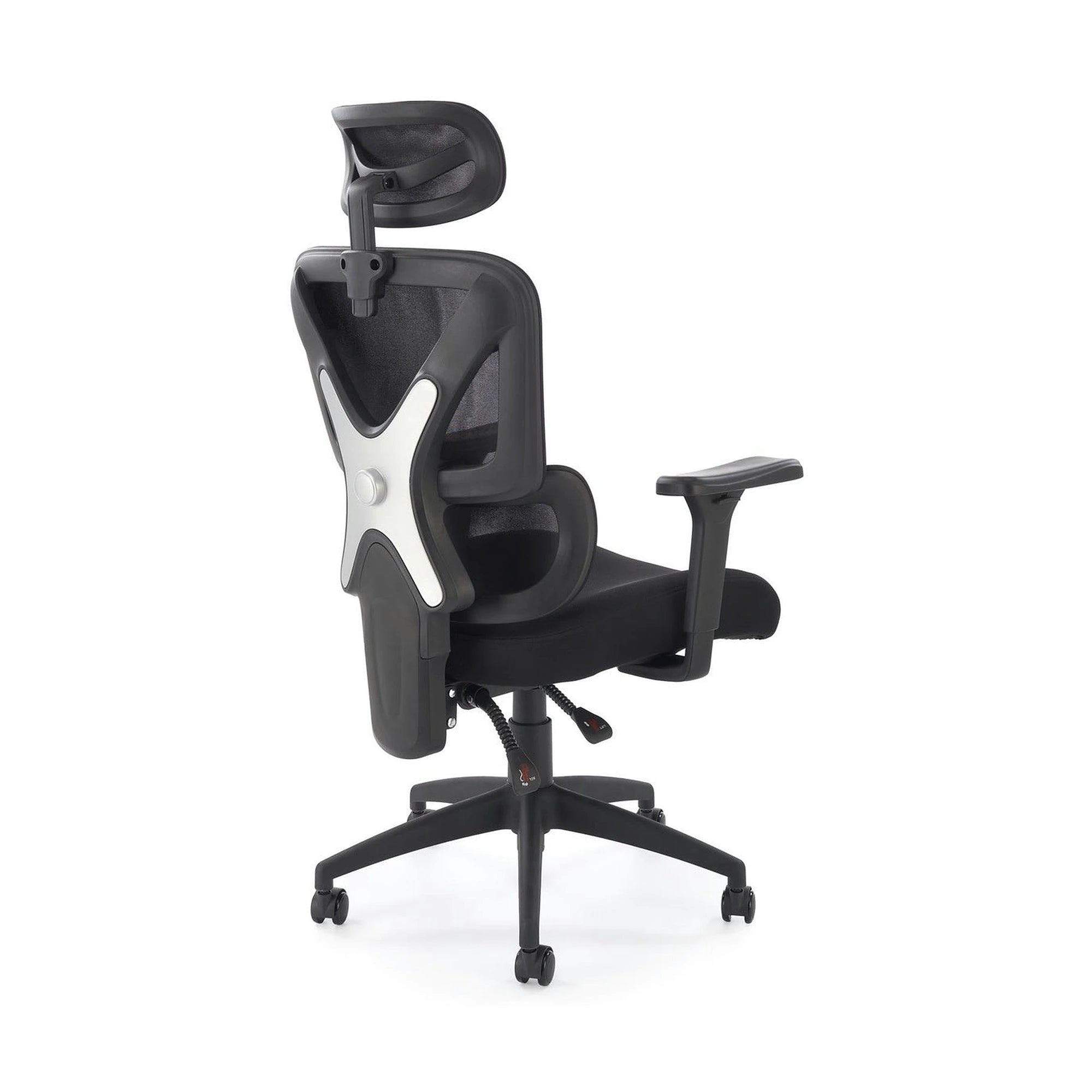 Scaun birou ASTRAL, negru, stofa clasica/plasa, 66x71x123-130 cm