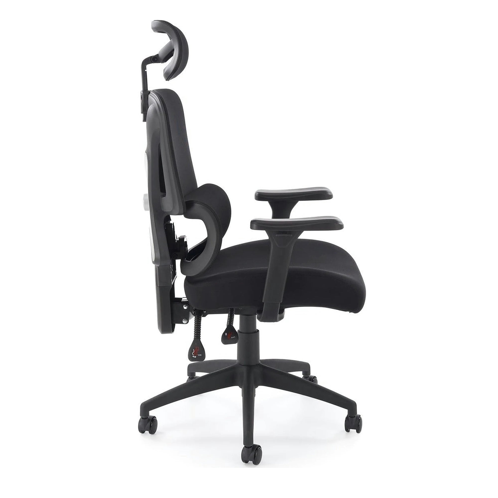 Scaun birou ASTRAL, negru, stofa clasica/plasa, 66x71x123-130 cm
