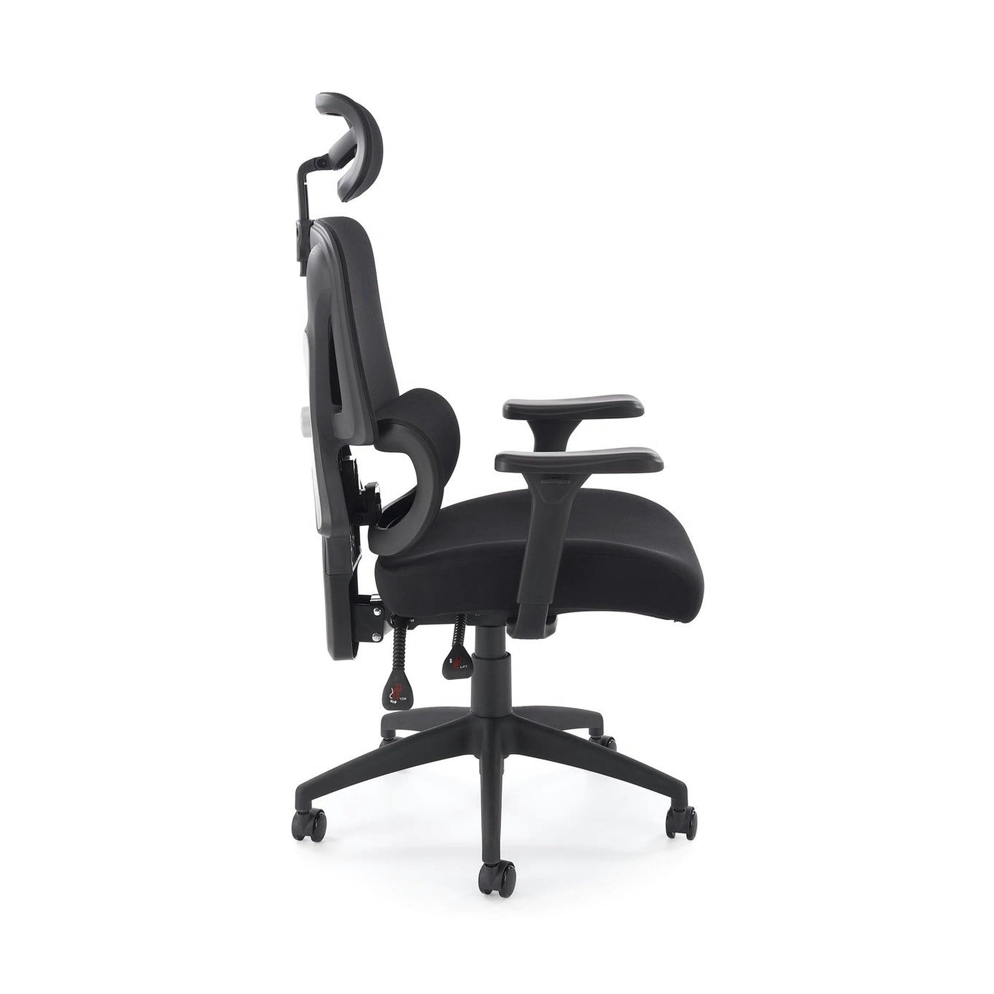 Scaun birou ASTRAL, negru, stofa clasica/plasa, 66x71x123-130 cm