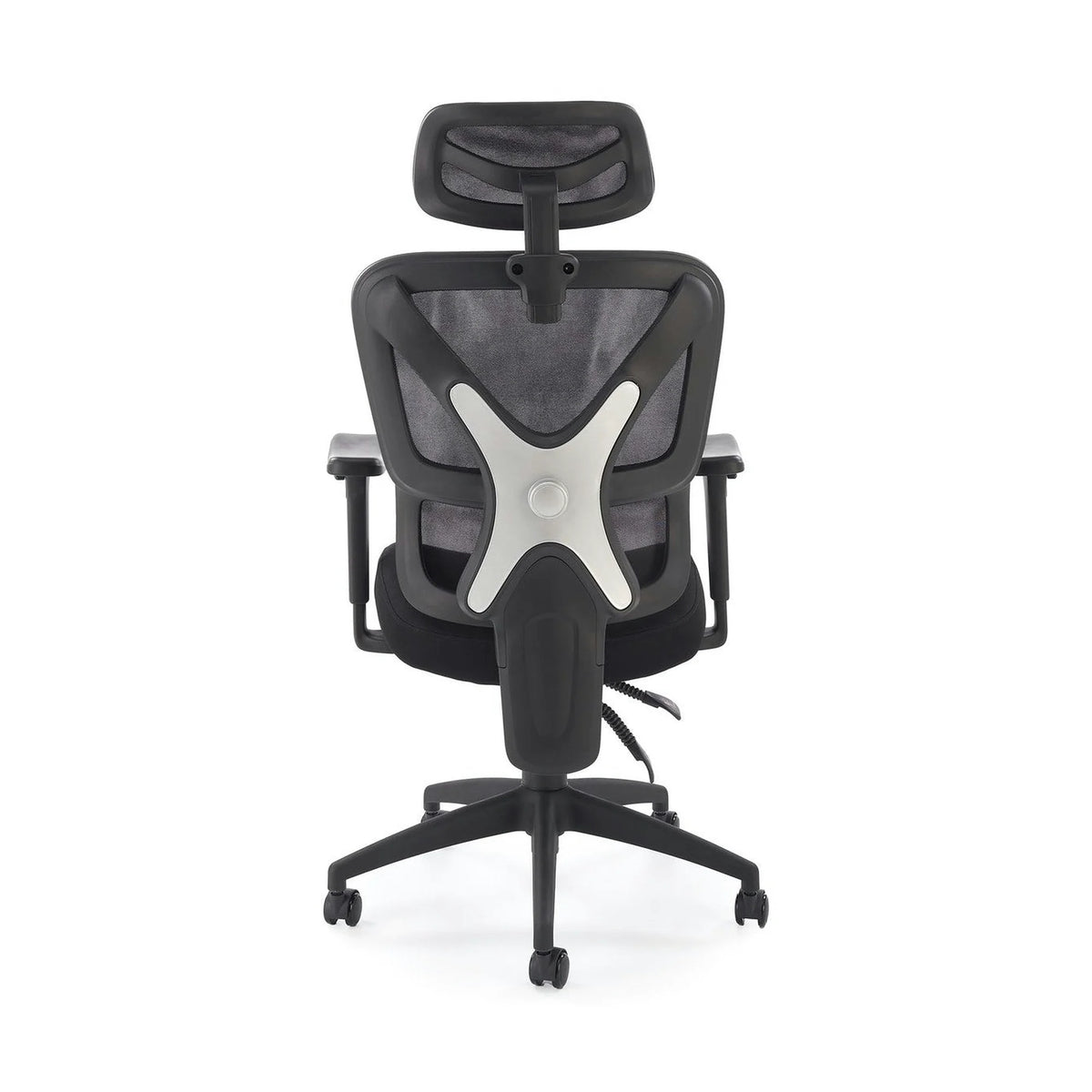 Scaun birou ASTRAL, negru, stofa clasica/plasa, 66x71x123-130 cm