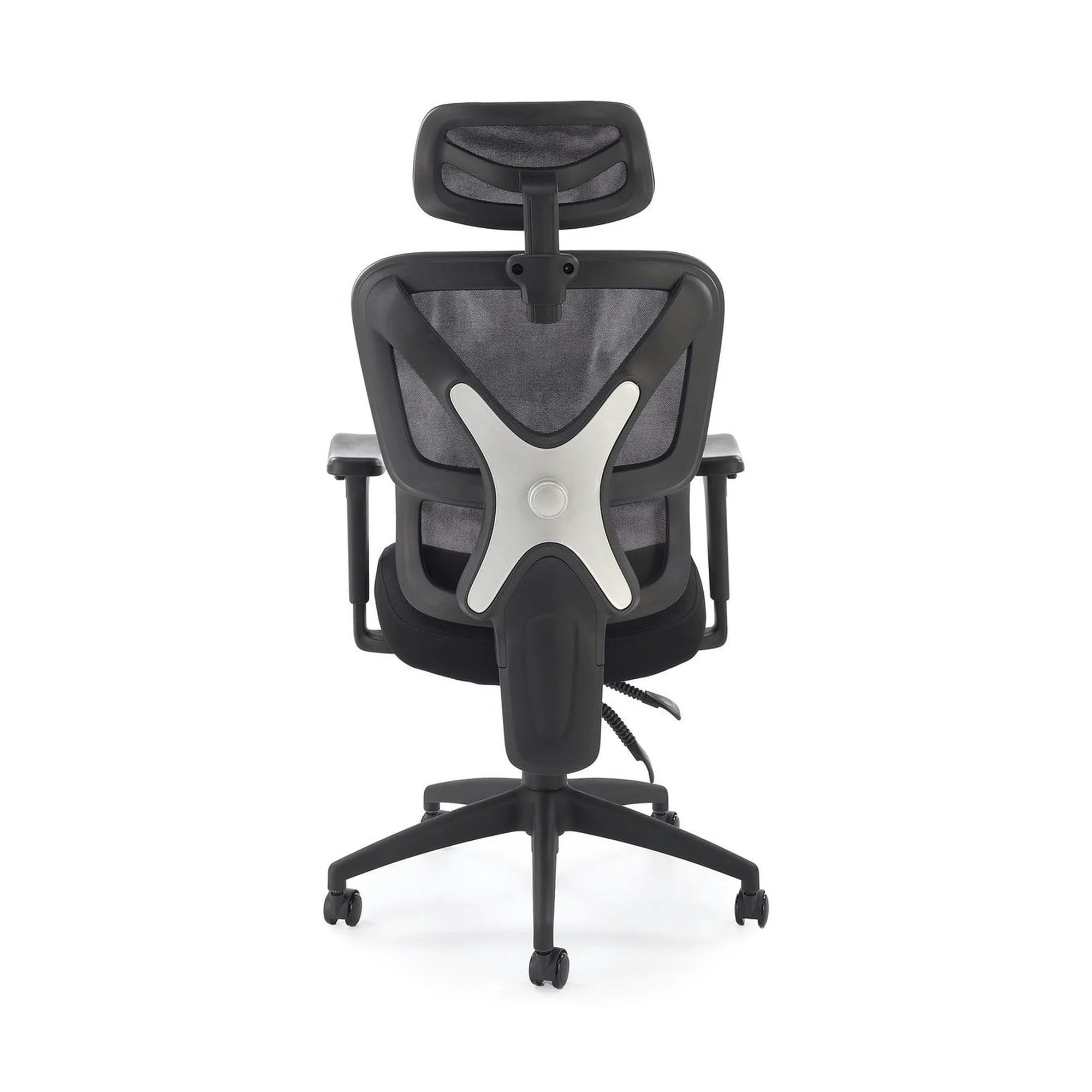 Scaun birou ASTRAL, negru, stofa clasica/plasa, 66x71x123-130 cm