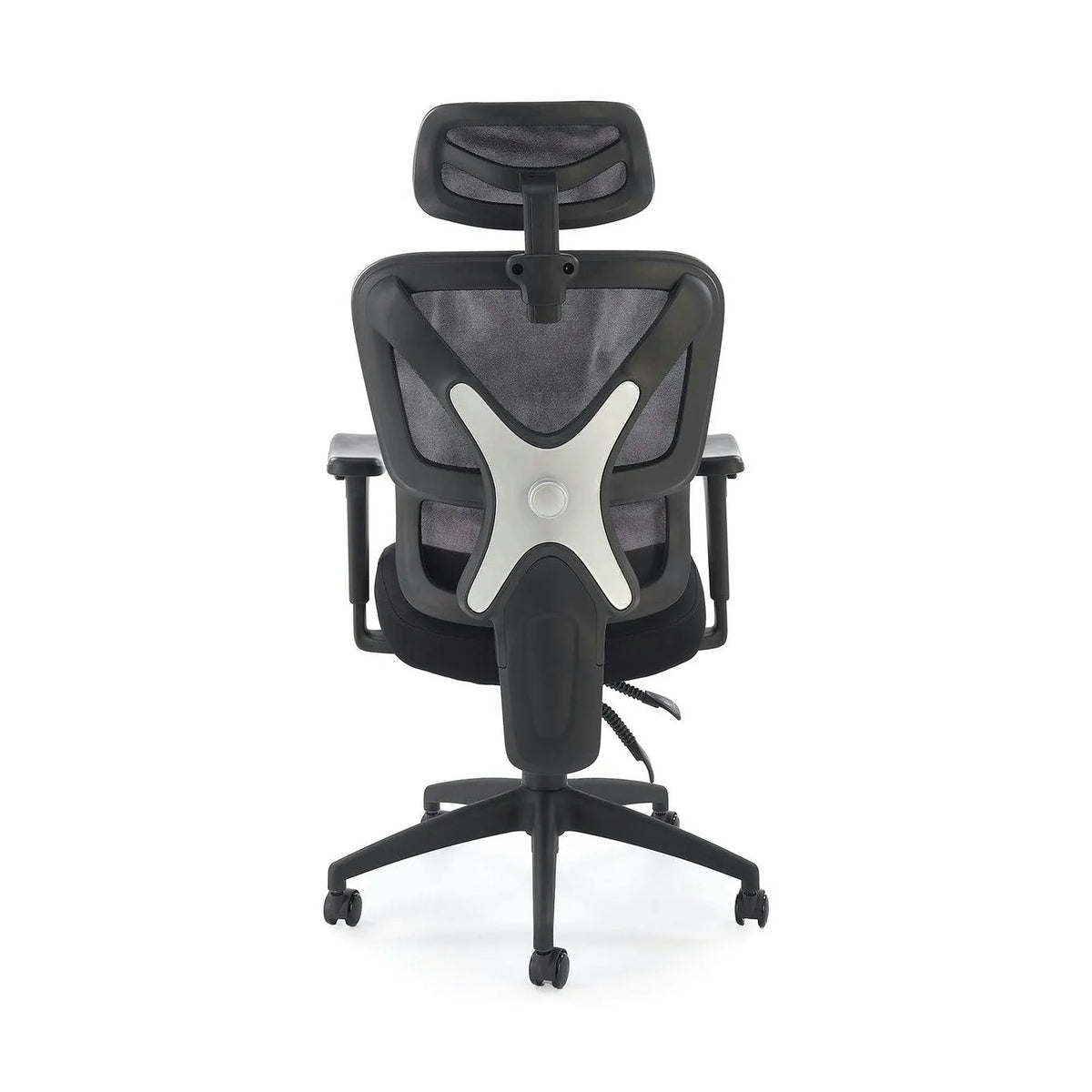 Scaun birou ASTRAL, negru, stofa clasica/plasa, 66x71x123-130 cm