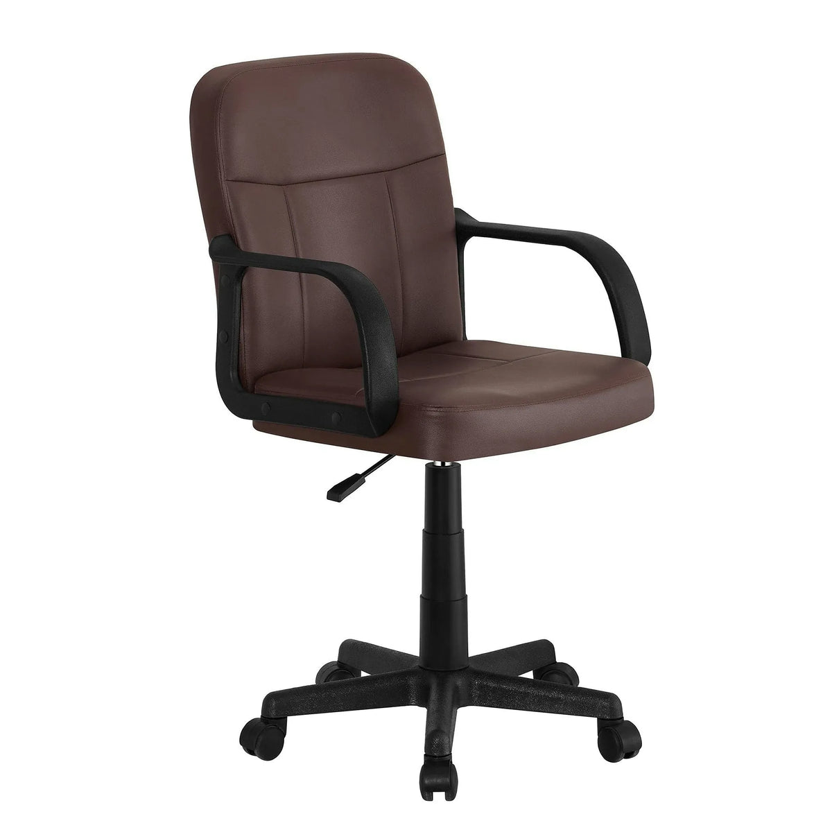 Scaun birou AYLA NEW, maro, piele ecologica/plastic, 55x59.5x89/101 cm