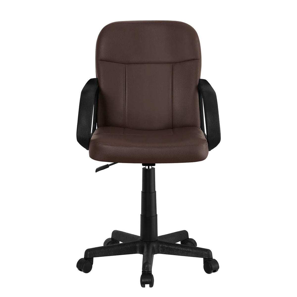 Scaun birou AYLA NEW, maro, piele ecologica/plastic, 55x59.5x89/101 cm