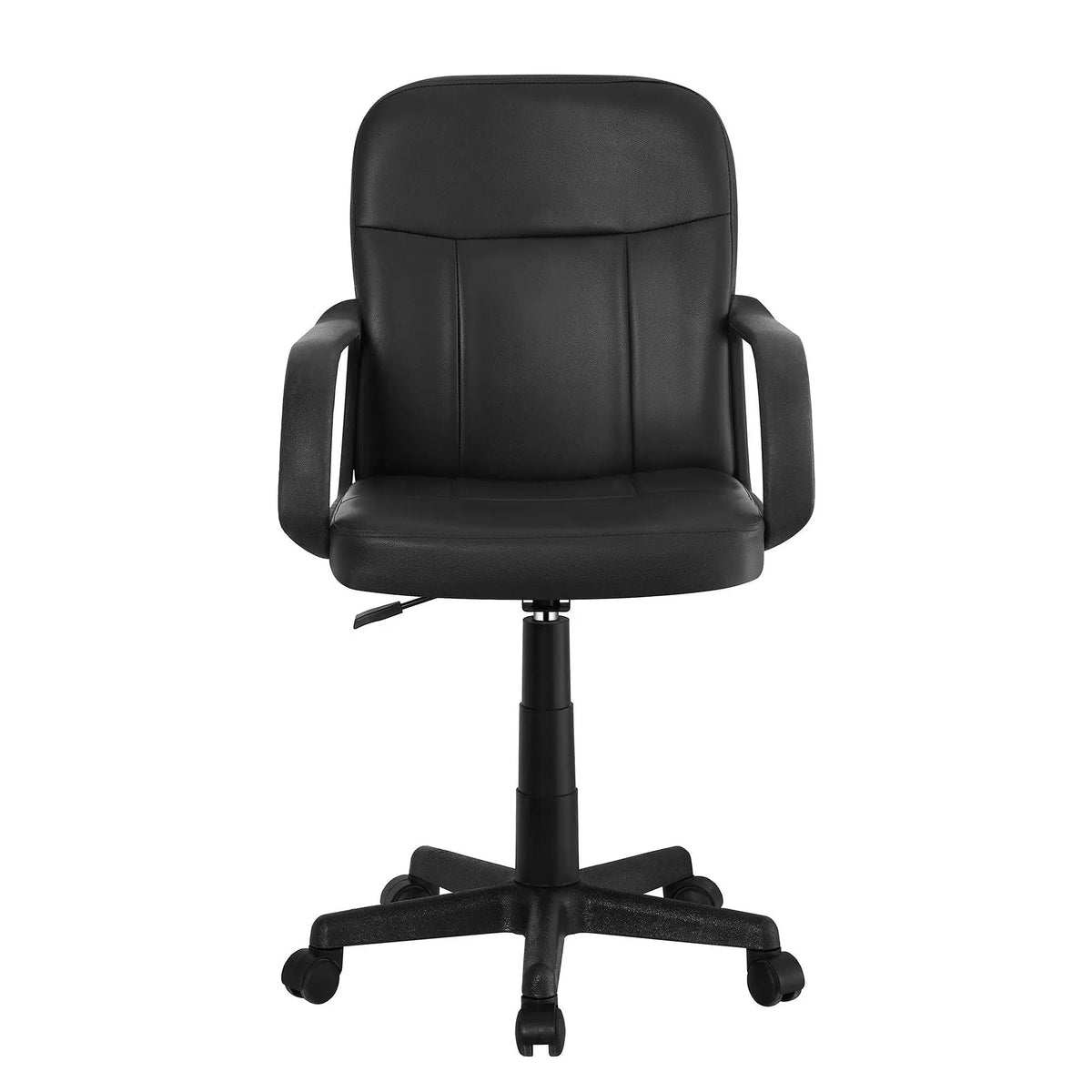 Scaun birou AYLA NEW, negru, piele ecologica/plastic, 55x59.5x89/101 cm