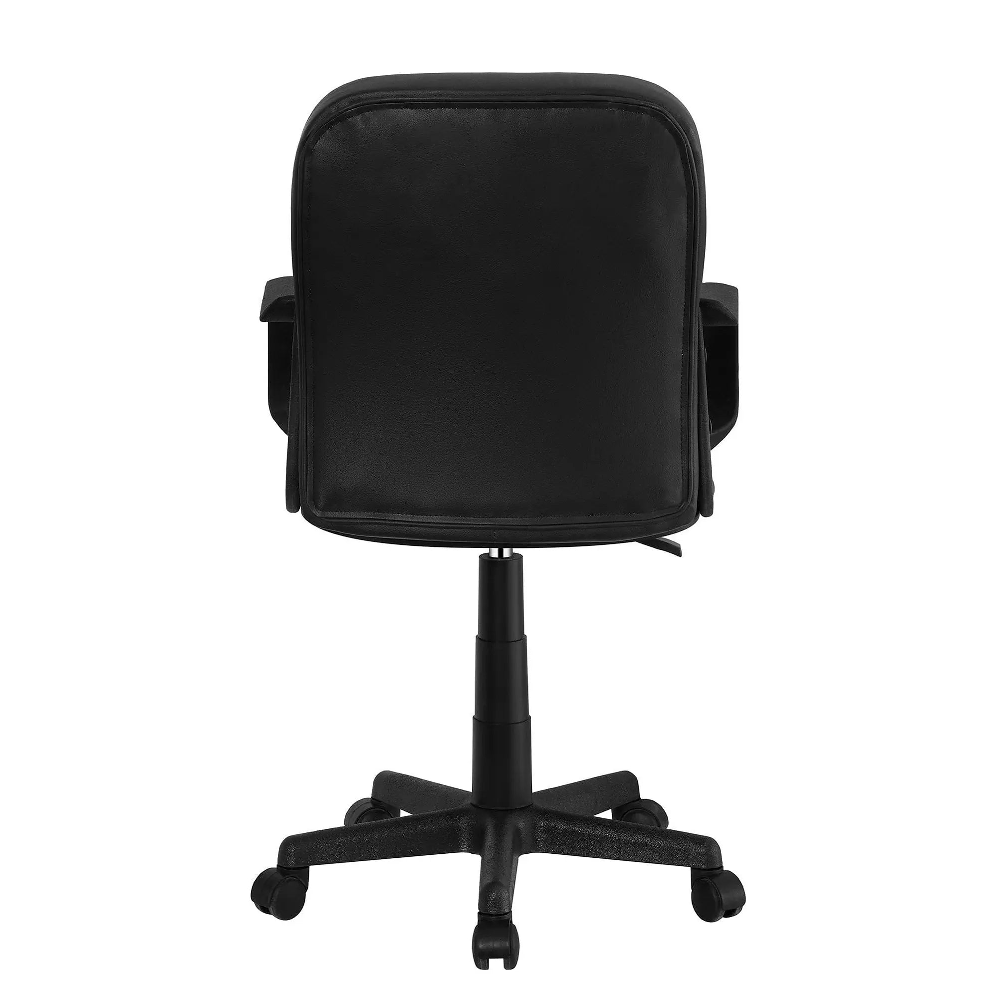 Scaun birou AYLA NEW, negru, piele ecologica/plastic, 55x59.5x89/101 cm