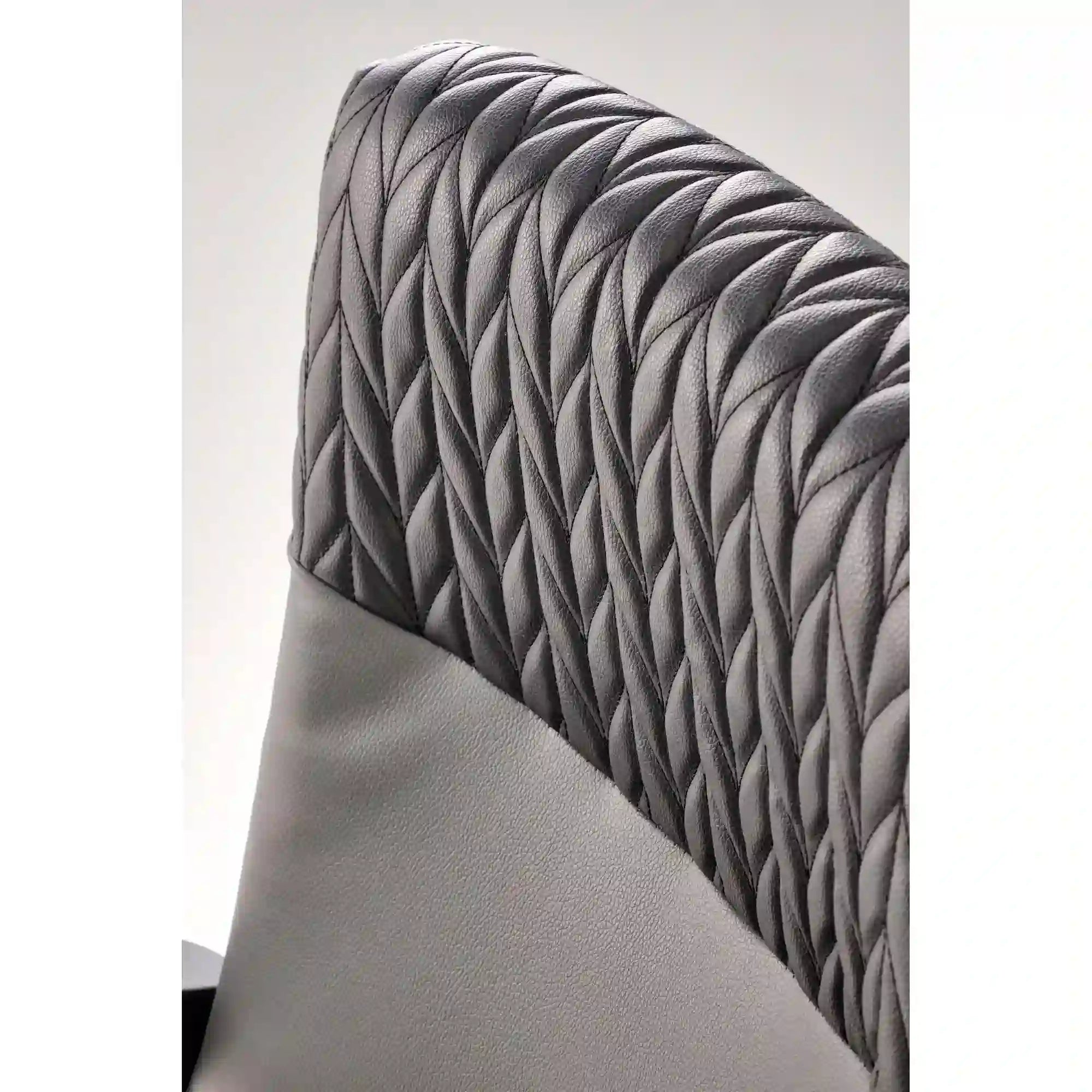 Scaun birou BJORN, negru, piele ecologica, 58x57x100/112 cm