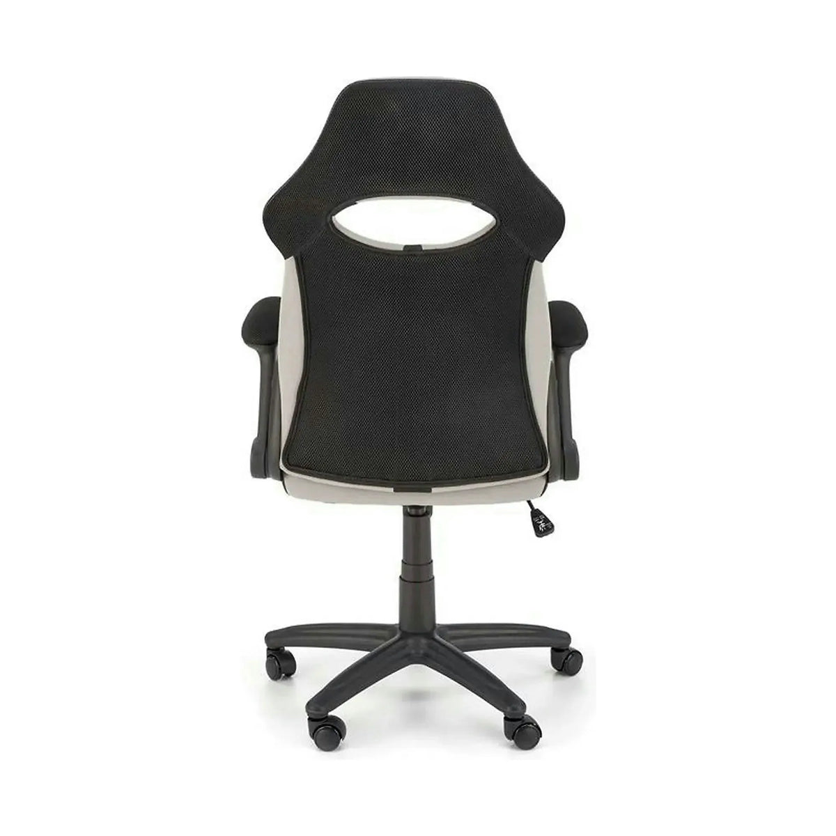 Scaun birou BLOOM, gri/negru, stofa clasica/metal, 65x48x110/120 cm